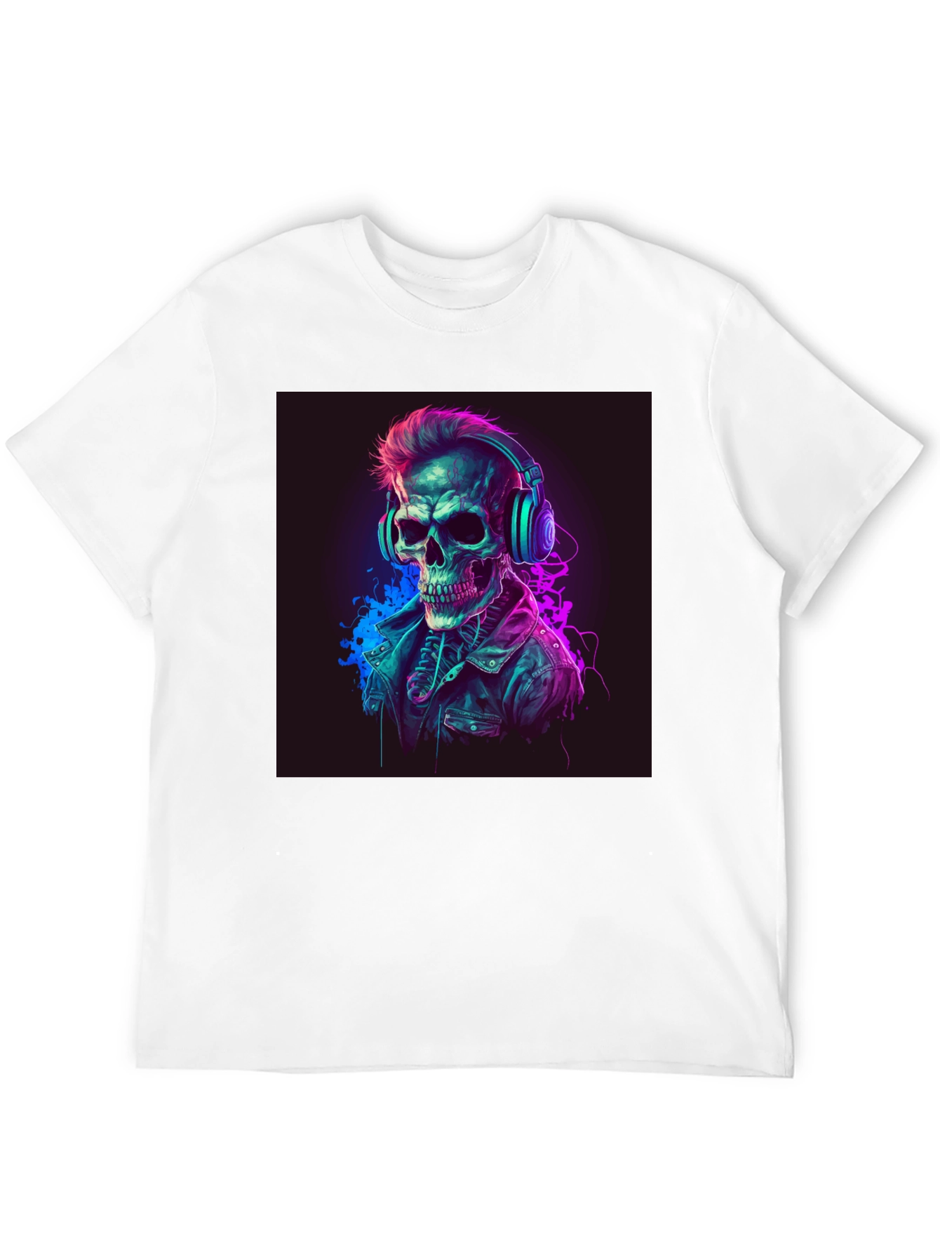 Skull DJ Graphic Tee - Cool Edgy Design
