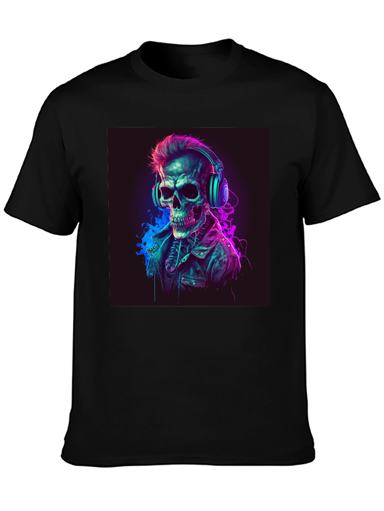 Skull DJ Graphic Tee - Cool Edgy Design