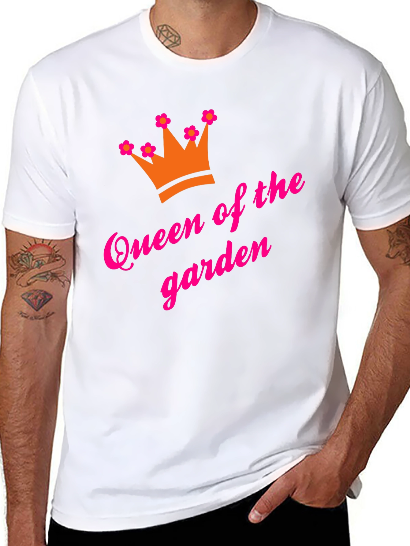 Queen of the Garden Graphic Tee - Black