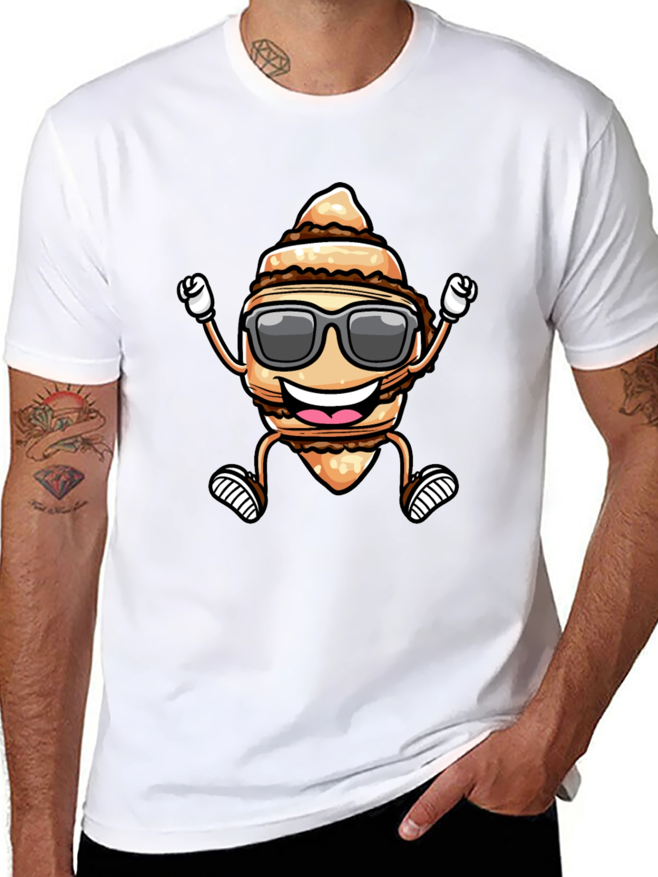 Cool Cartoon Ice Cream T-Shirt