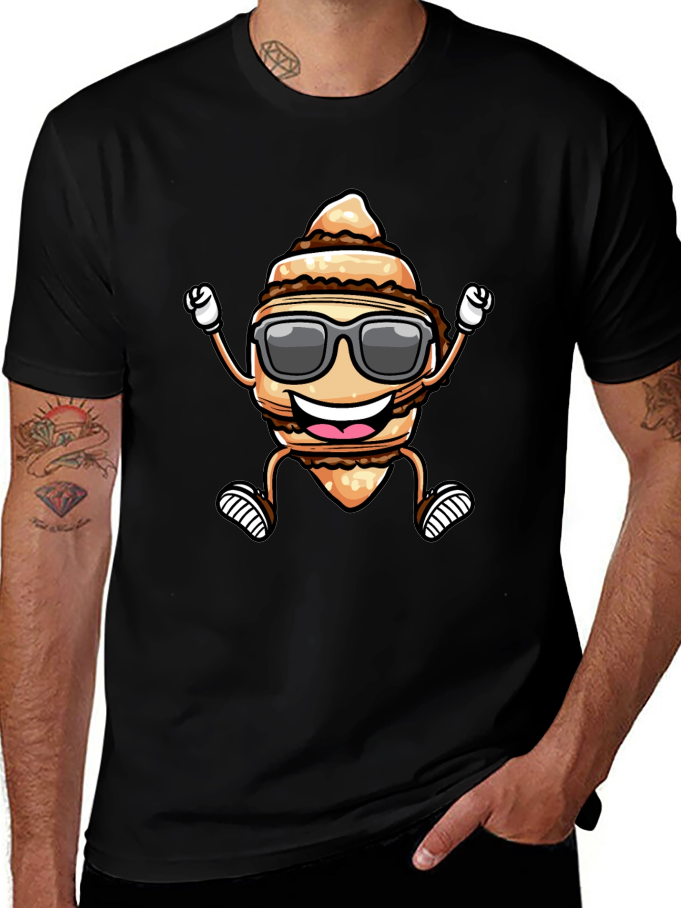 Cool Cartoon Ice Cream T-Shirt