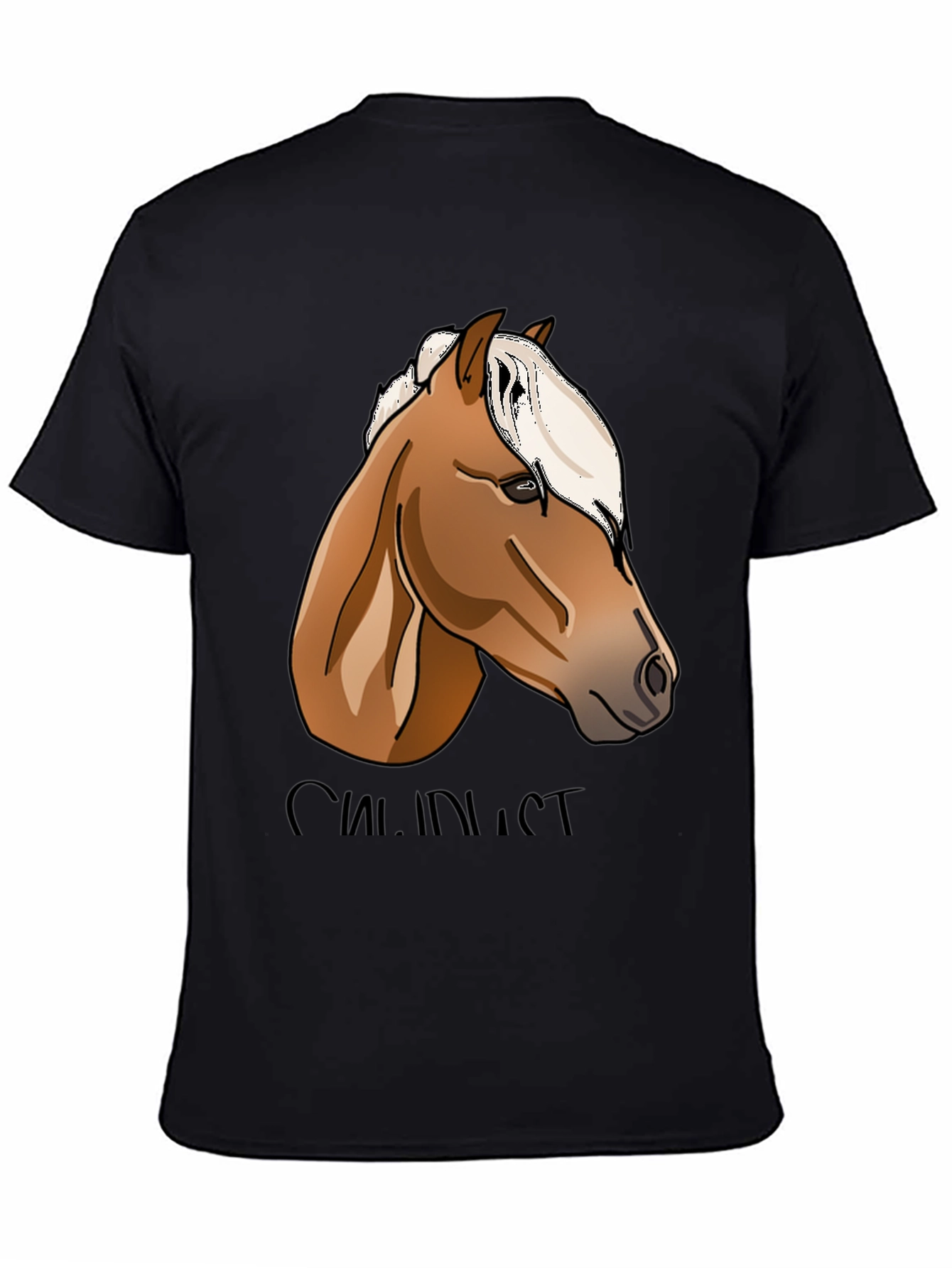 Horse Lovers Graphic Tee - Black