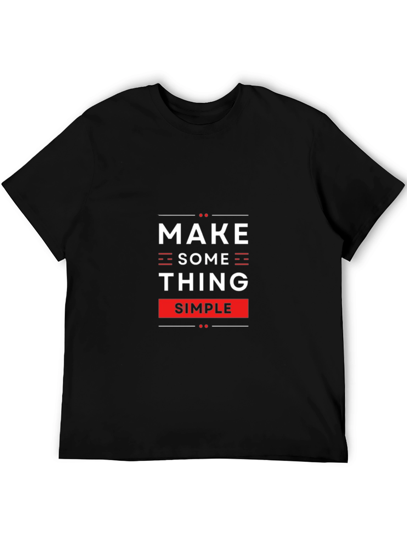 Make Something Simple Black Graphic Tee