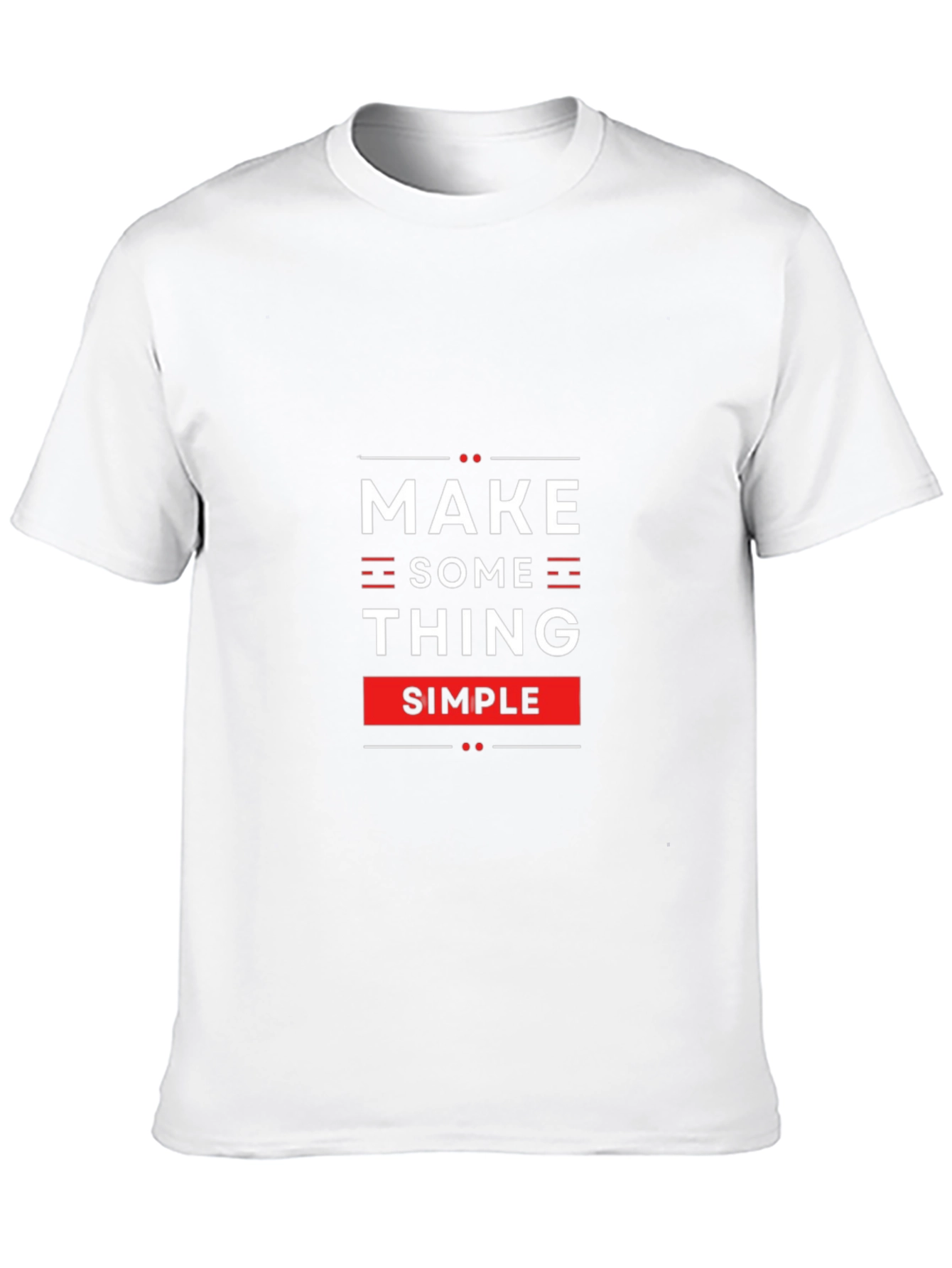 Make Something Simple Black Graphic Tee