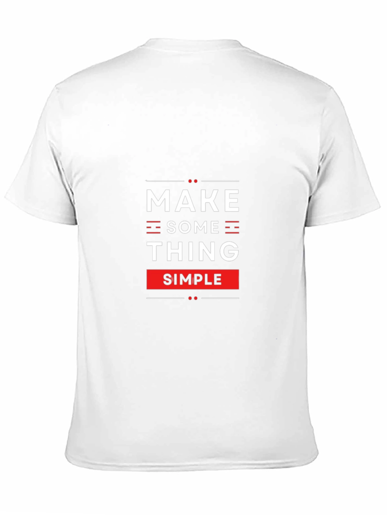 Make Something Simple Black Graphic Tee