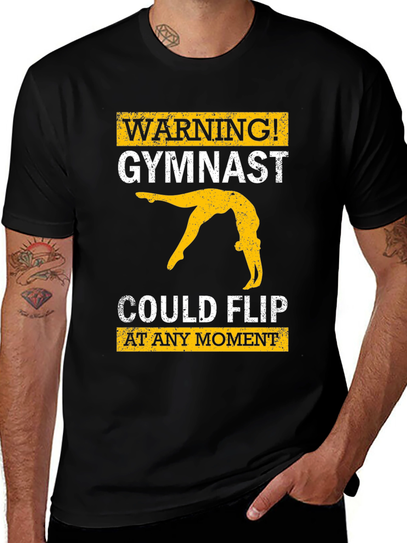Warning! Gymnast Could Flip T-Shirt