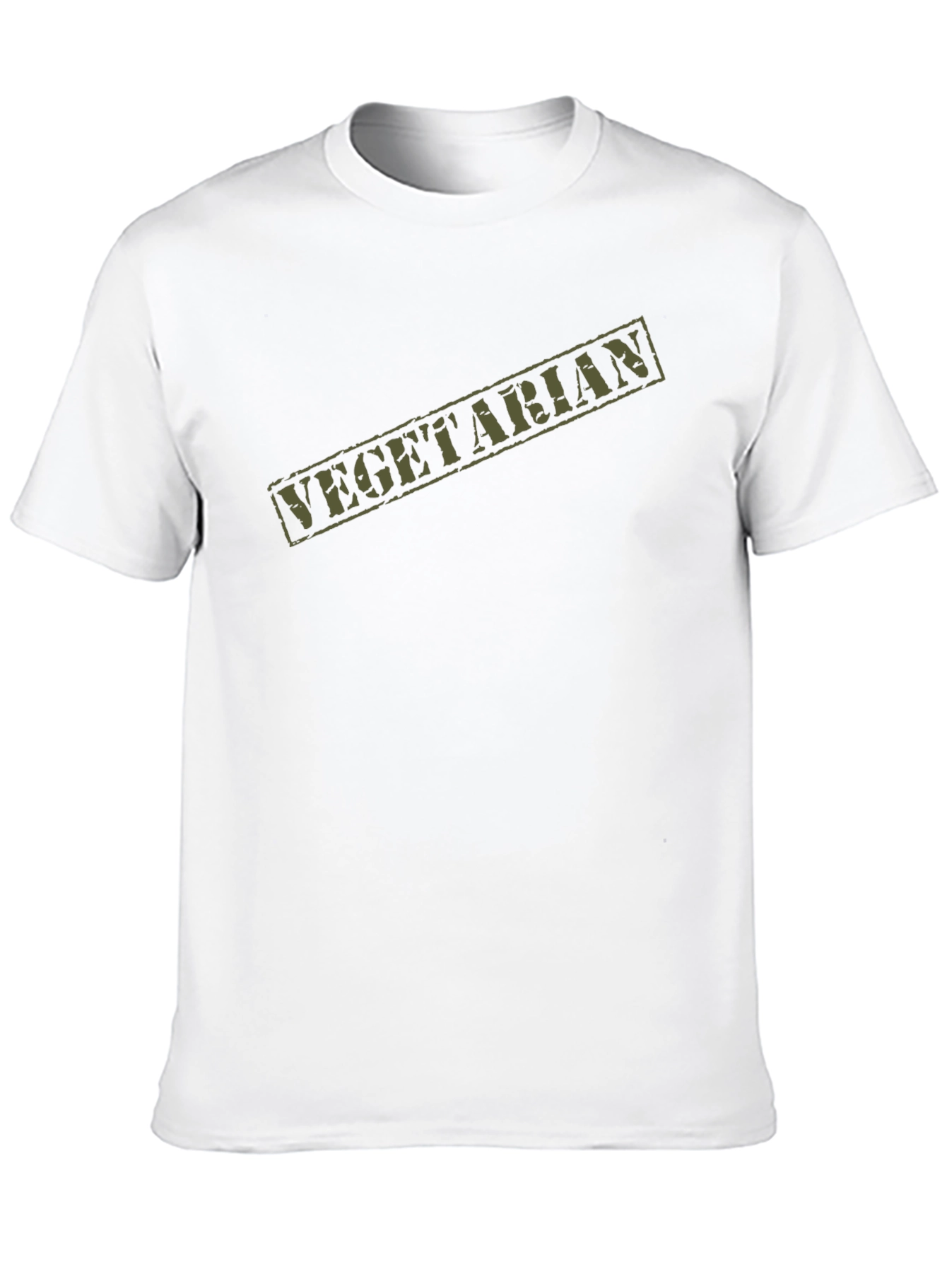 Vegetarian Graphic Print Black T-Shirt