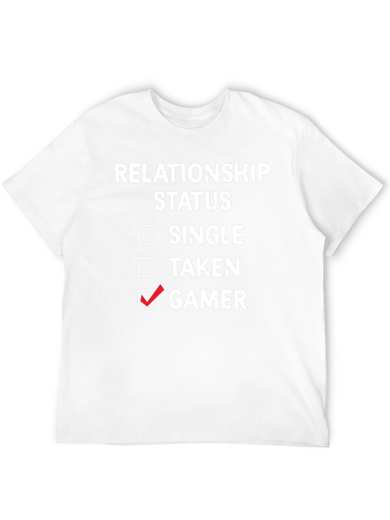 Gamer Relationship Status T-Shirt - Single Taken Gamer Tee