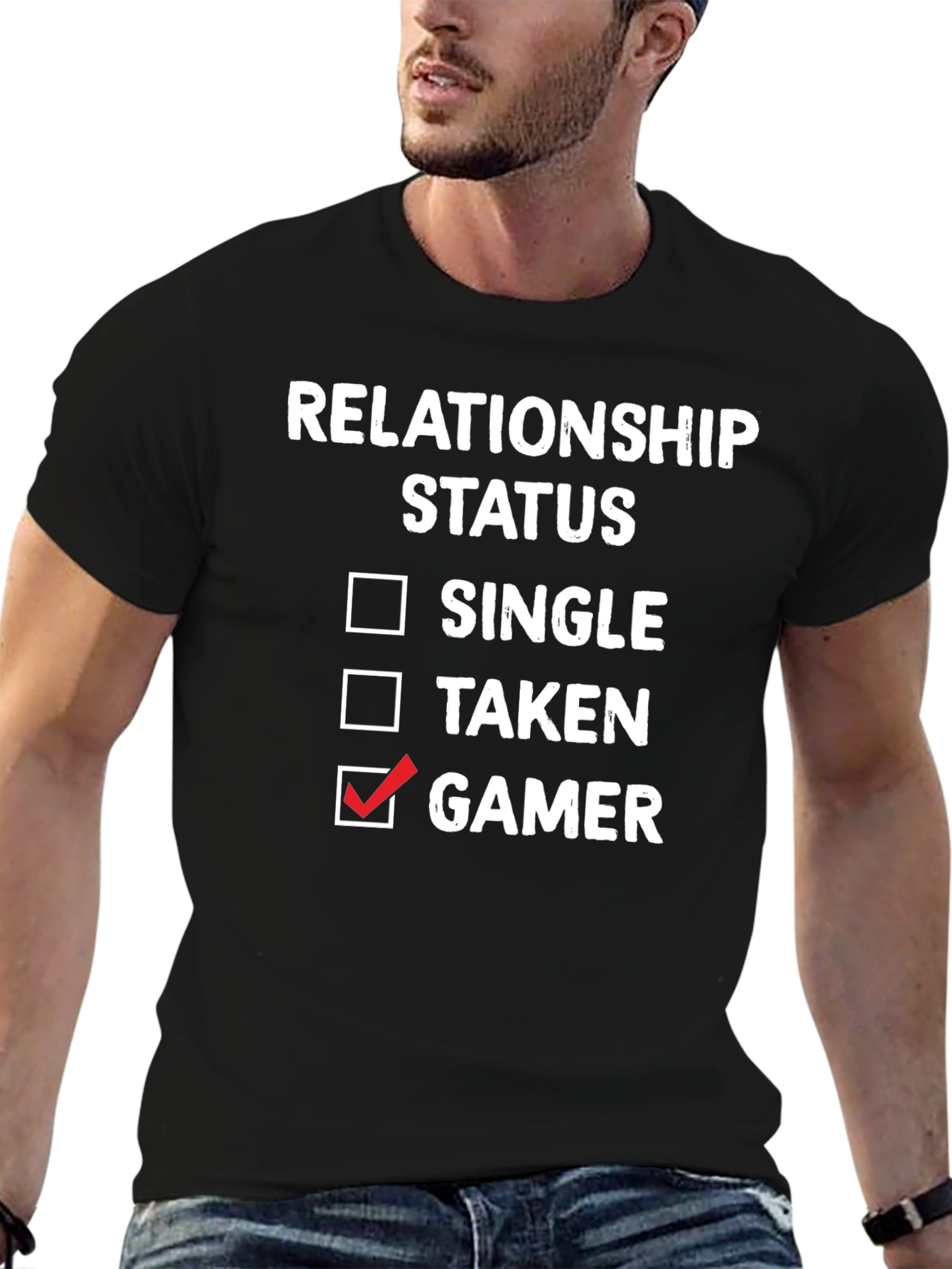 Gamer Relationship Status T-Shirt - Single Taken Gamer Tee