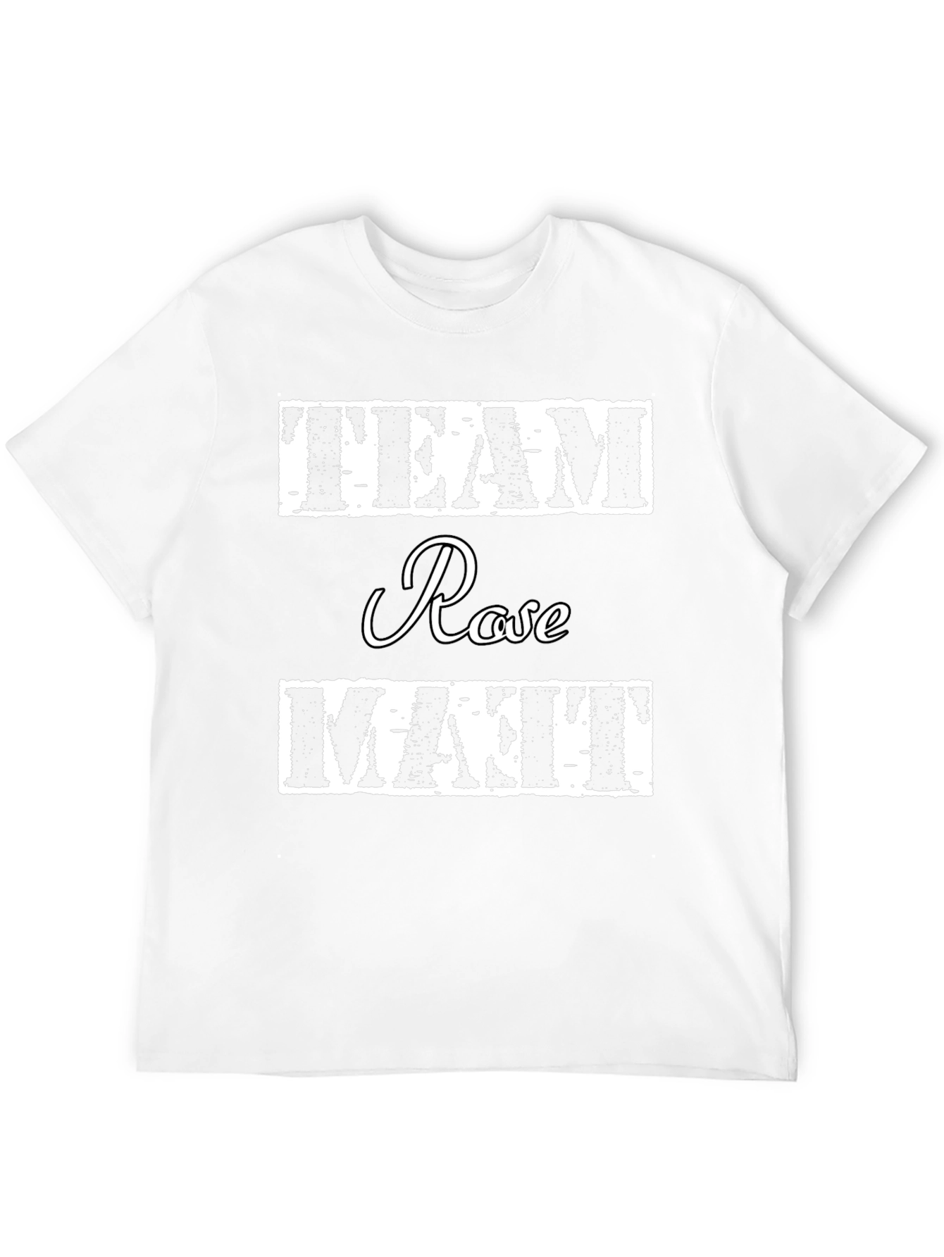 Team Rose & Matt Black Cotton T-Shirt
