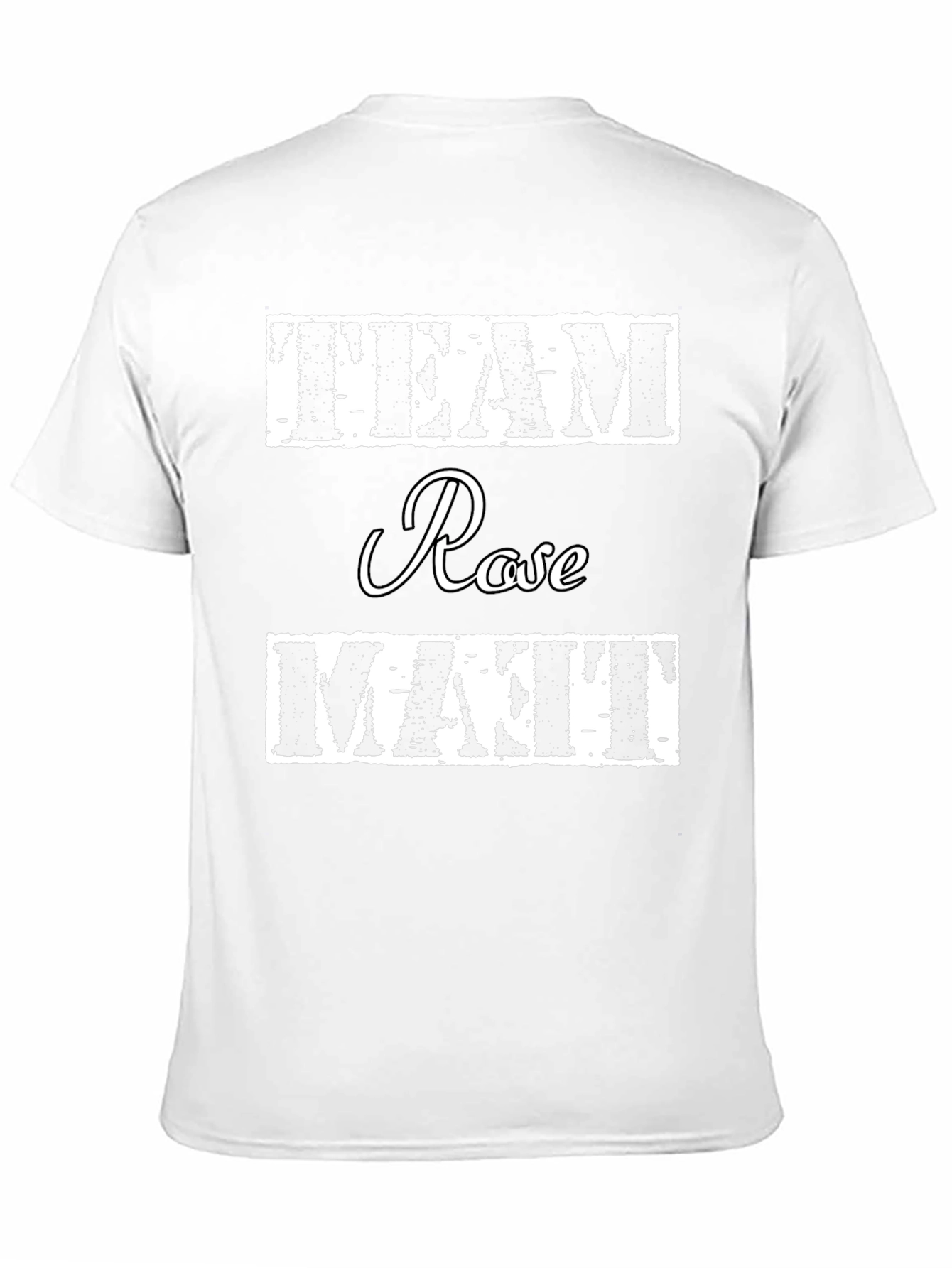 Team Rose & Matt Black Cotton T-Shirt
