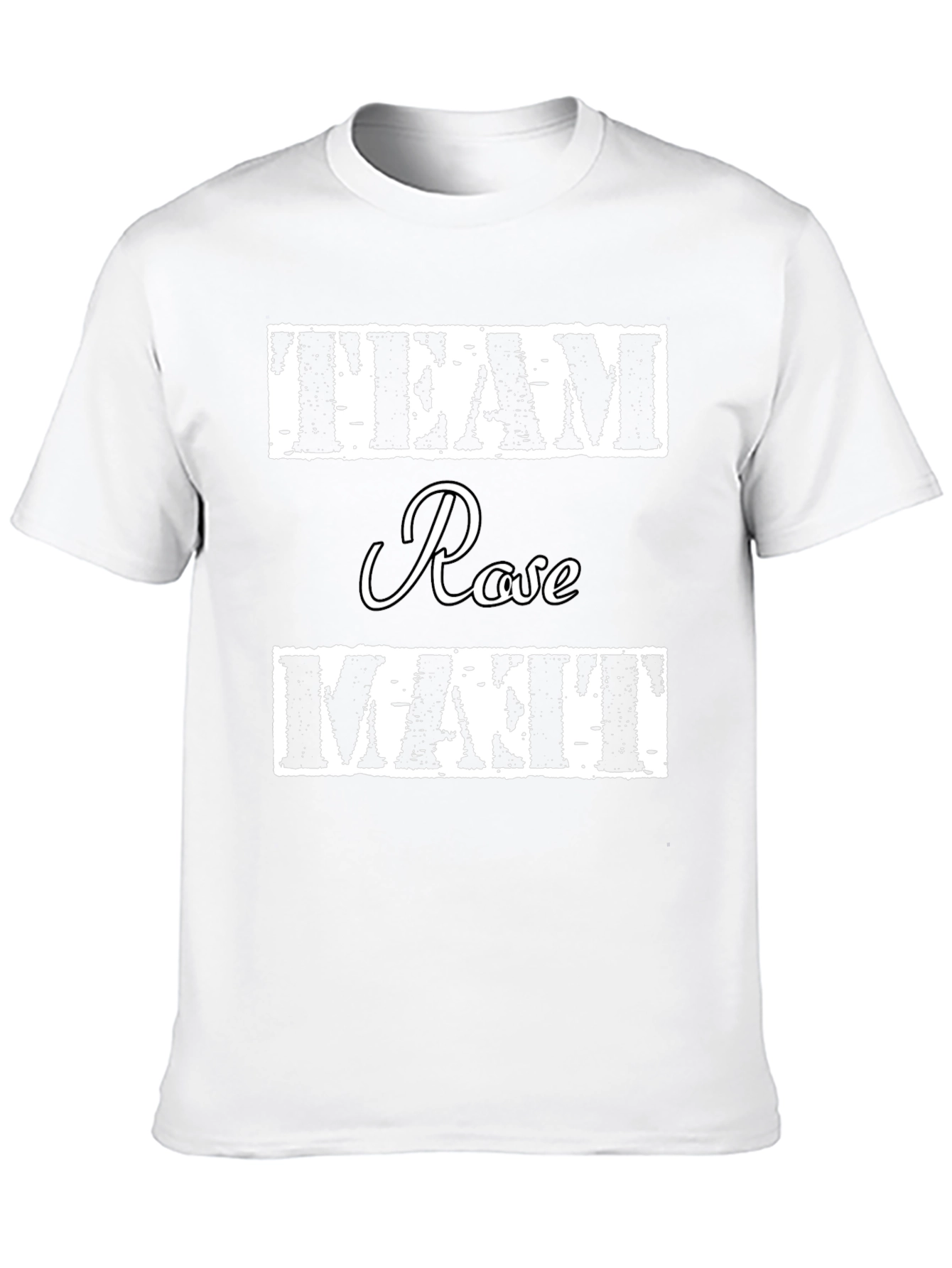 Team Rose & Matt Black Cotton T-Shirt