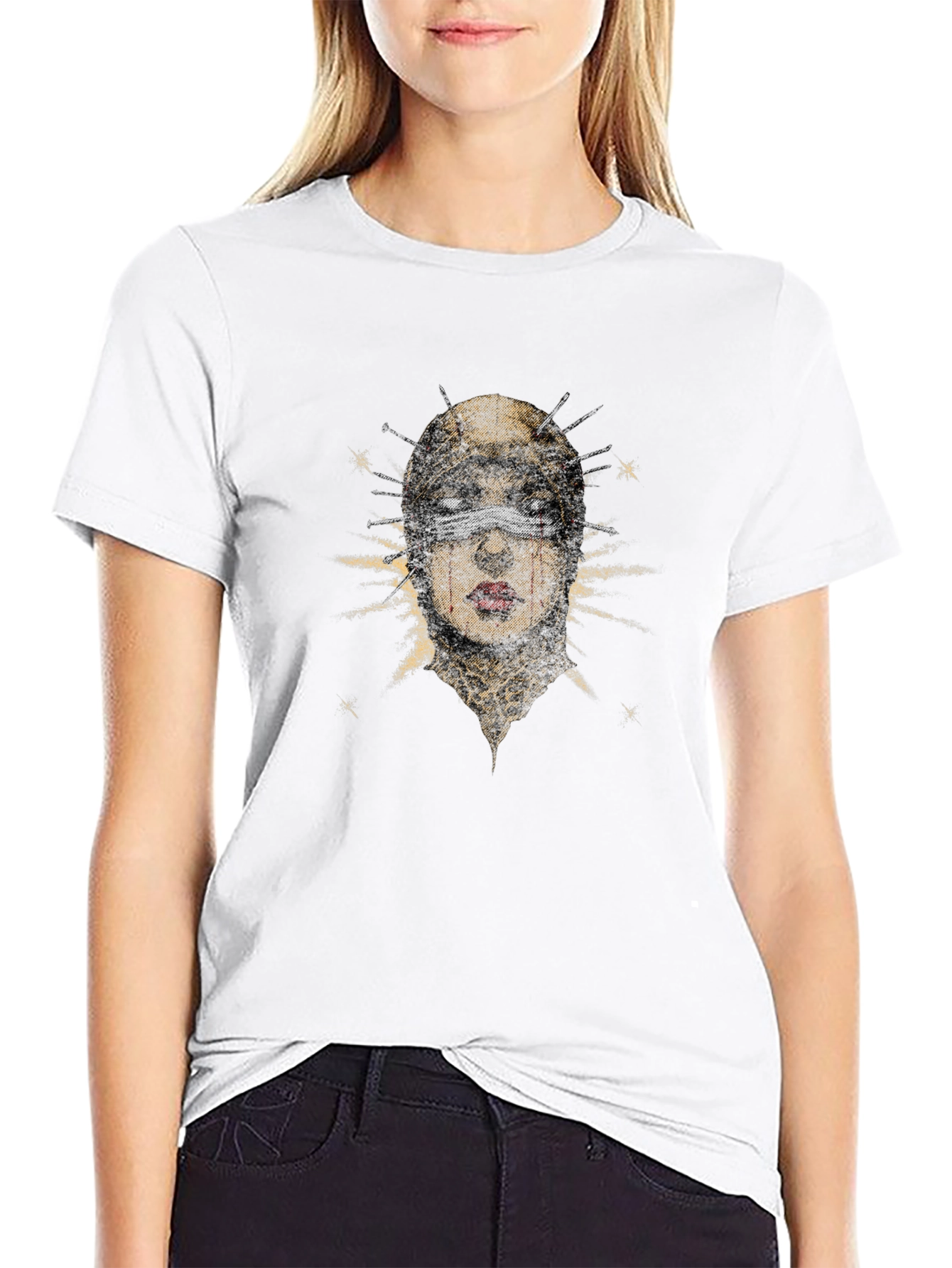 Mystic Portrait Graphic Tee - Unique Design