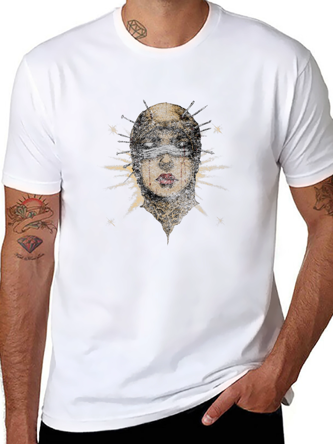 Mystic Portrait Graphic Tee - Unique Design