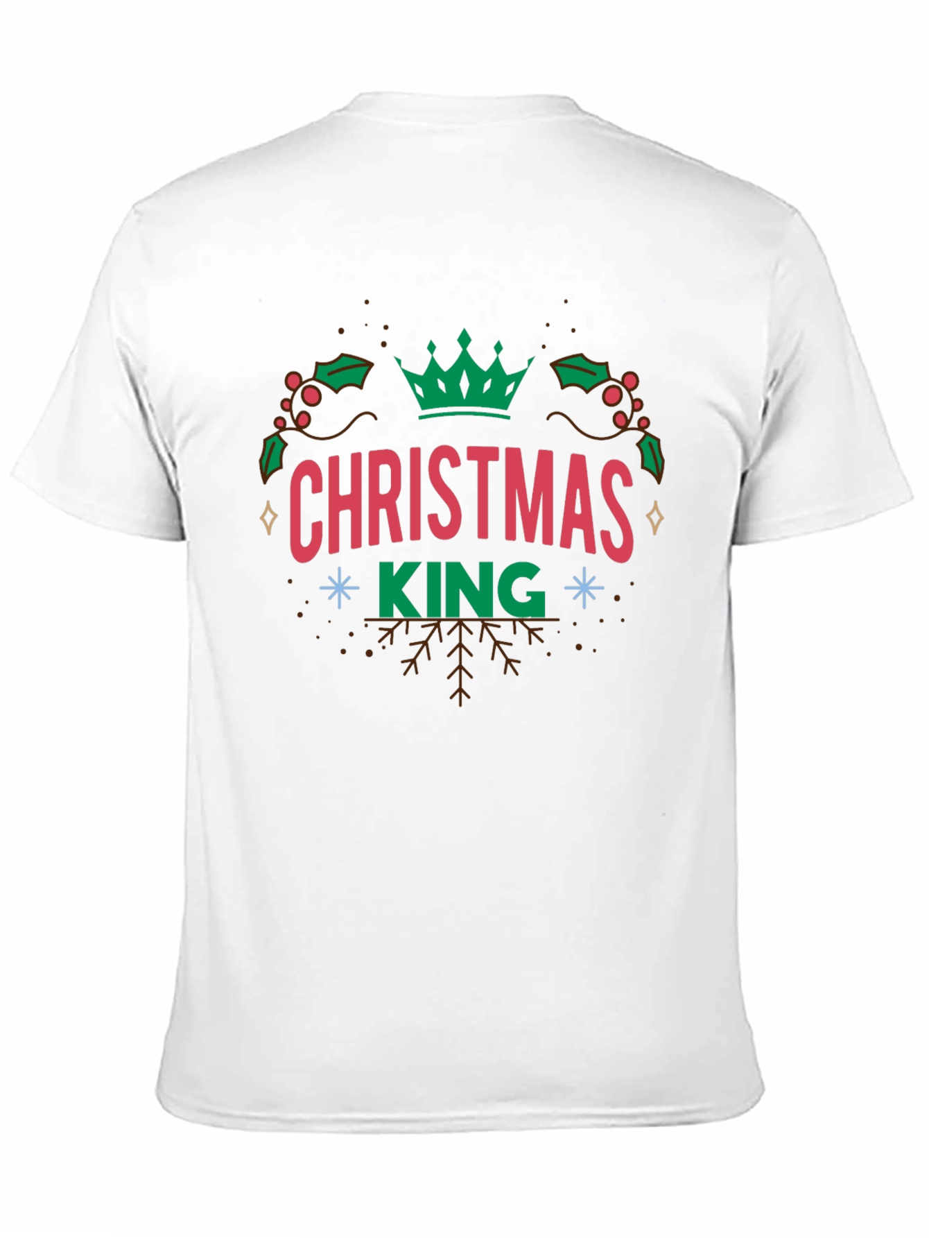 Christmas King Graphic Tee - Holiday Festive T-Shirt