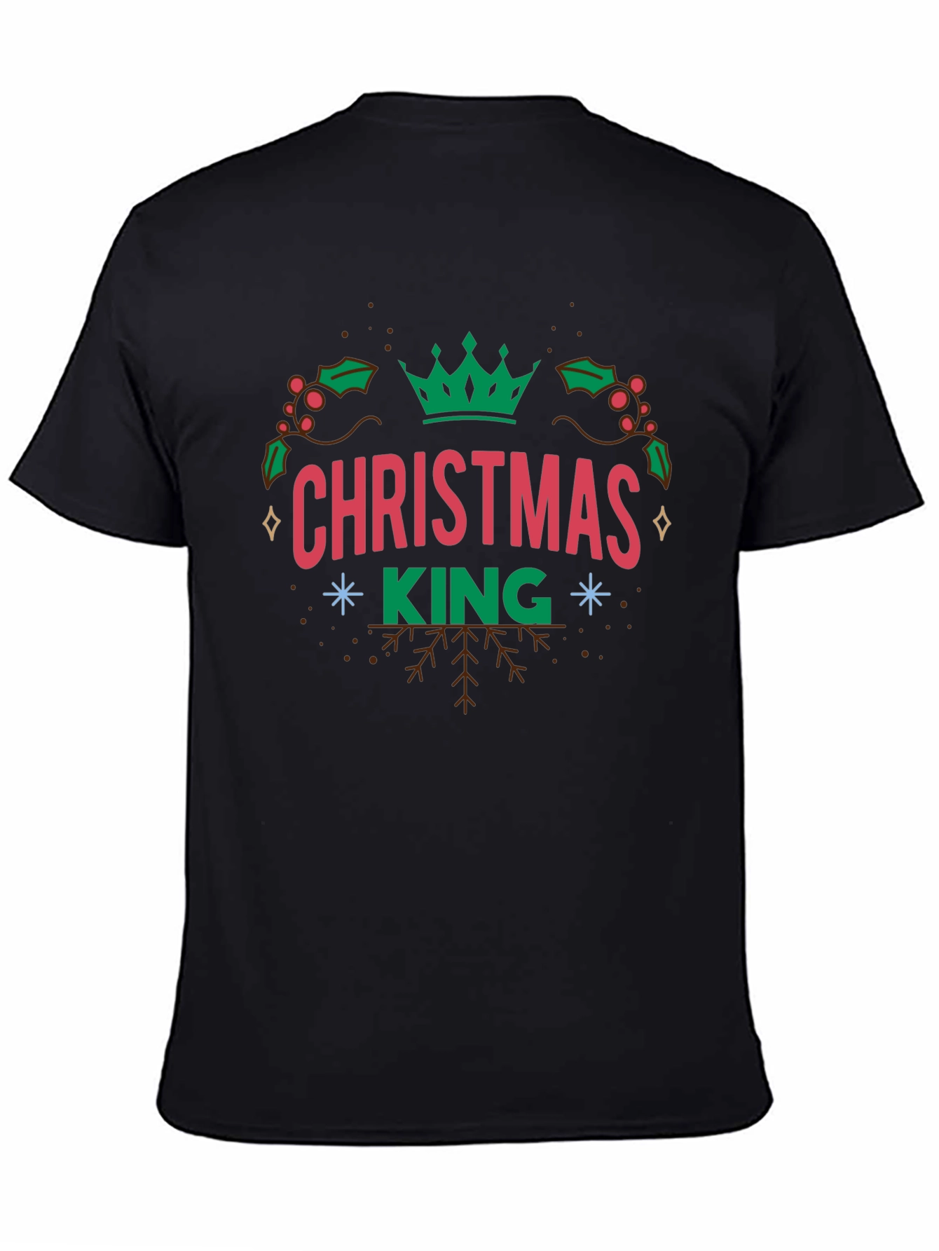 Christmas King Graphic Tee - Holiday Festive T-Shirt