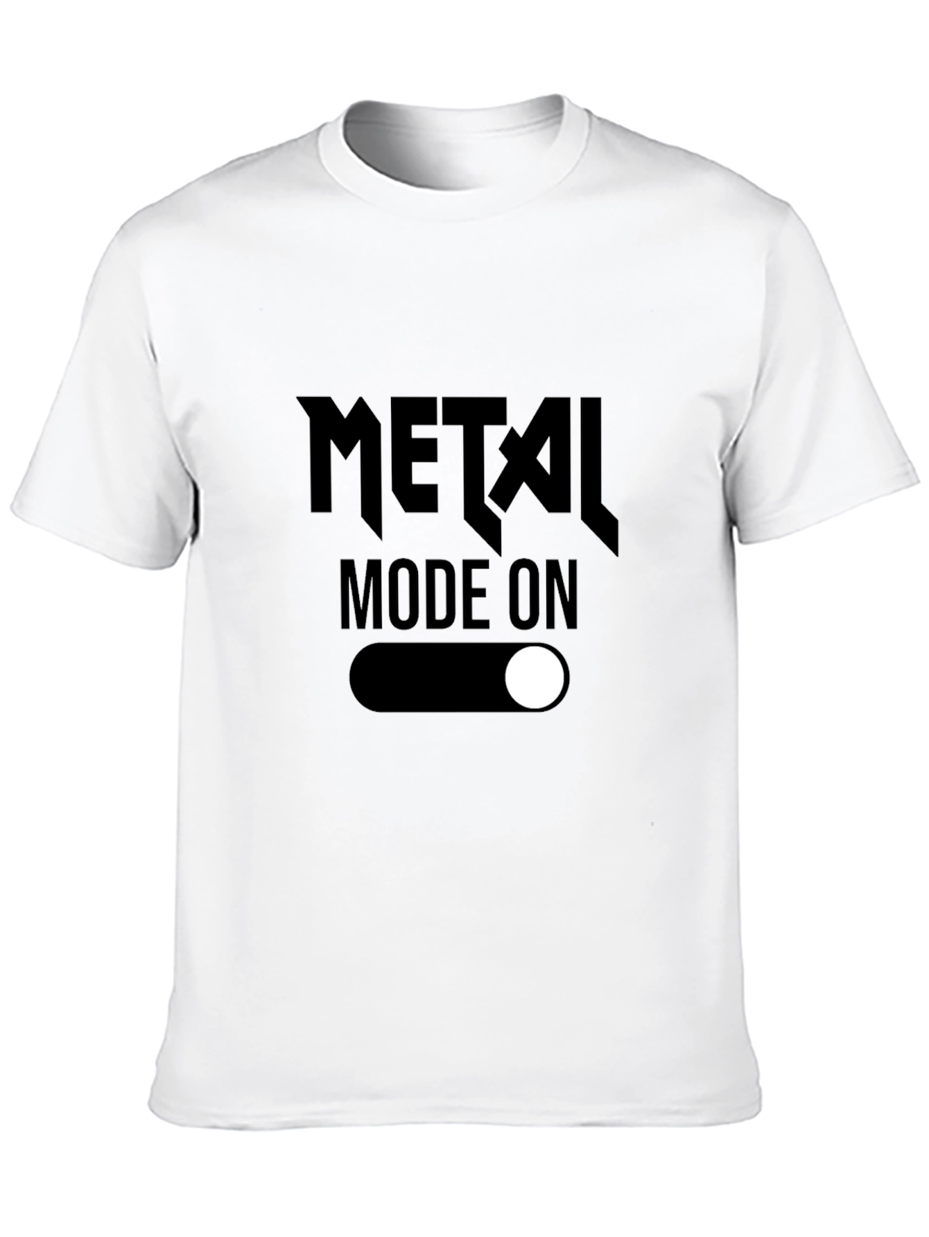 Metal Mode On Graphic Tee - Rock Music Shirt