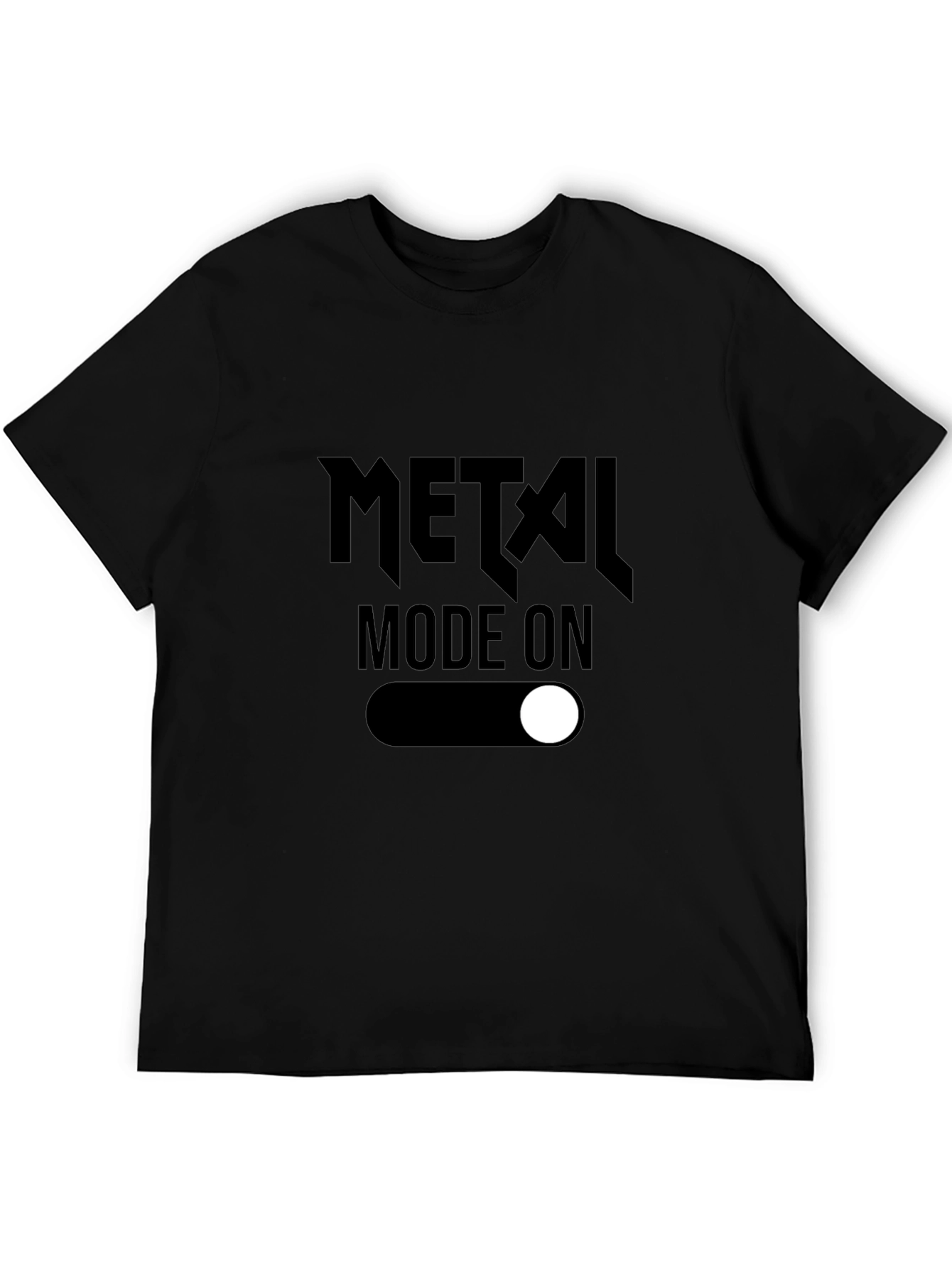 Metal Mode On Graphic Tee - Rock Music Shirt
