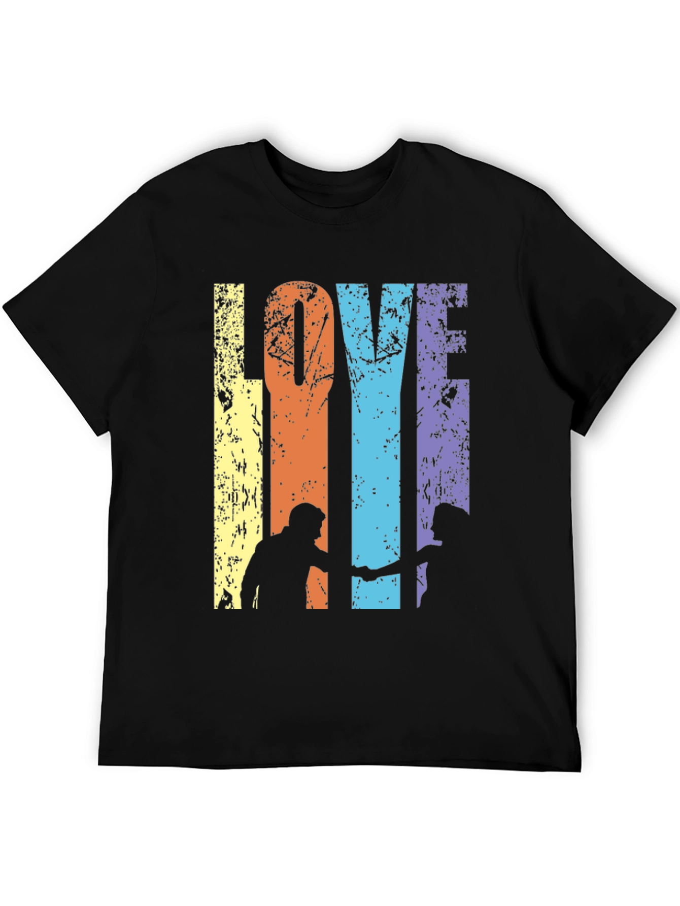 Love T-Shirt Couple Silhouette Tee