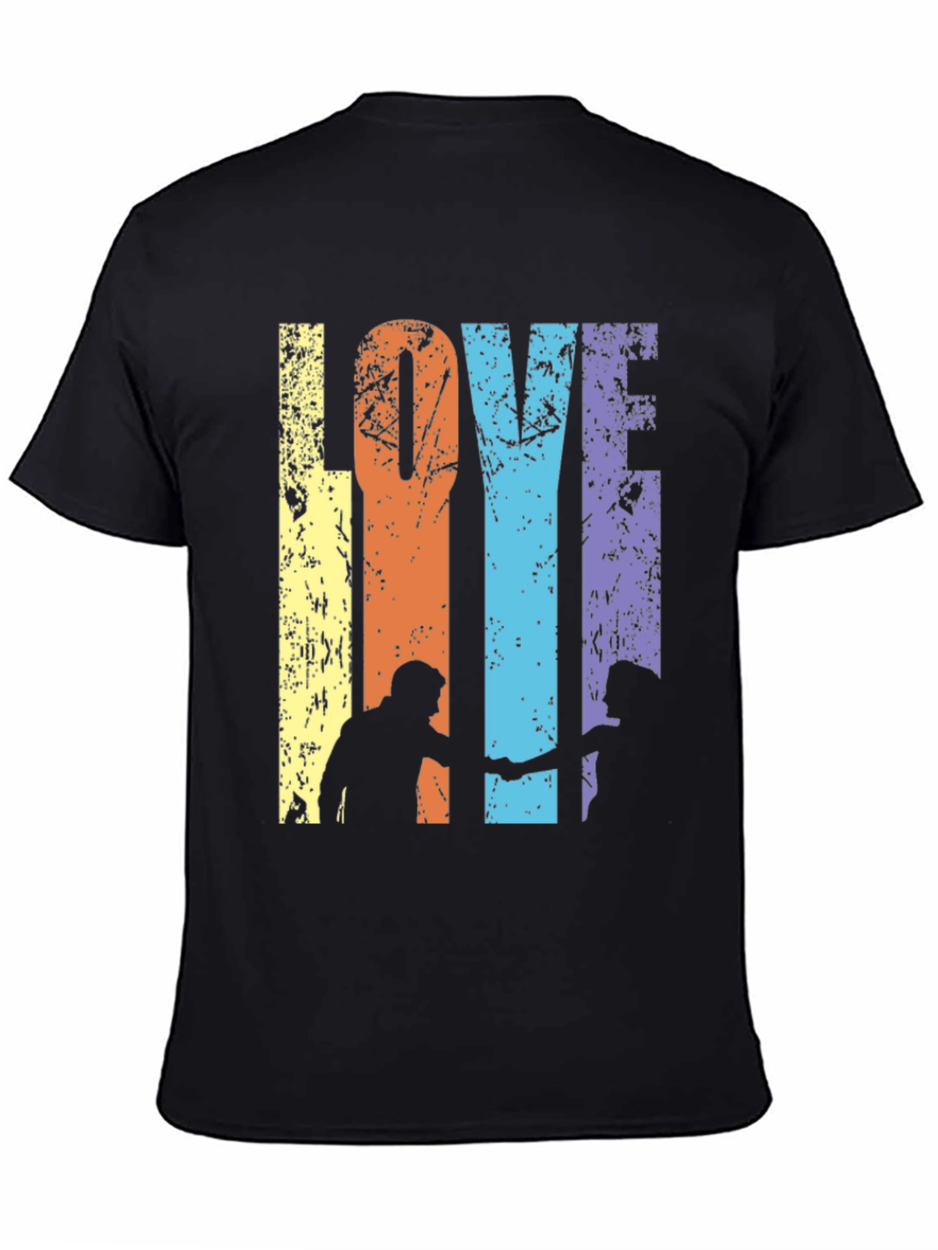 Love T-Shirt Couple Silhouette Tee