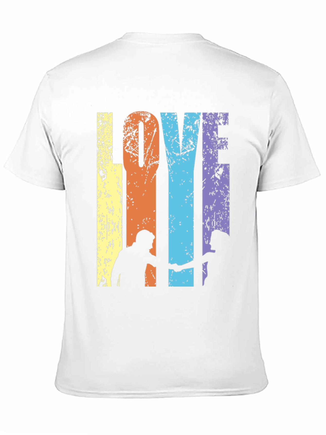 Love T-Shirt Couple Silhouette Tee