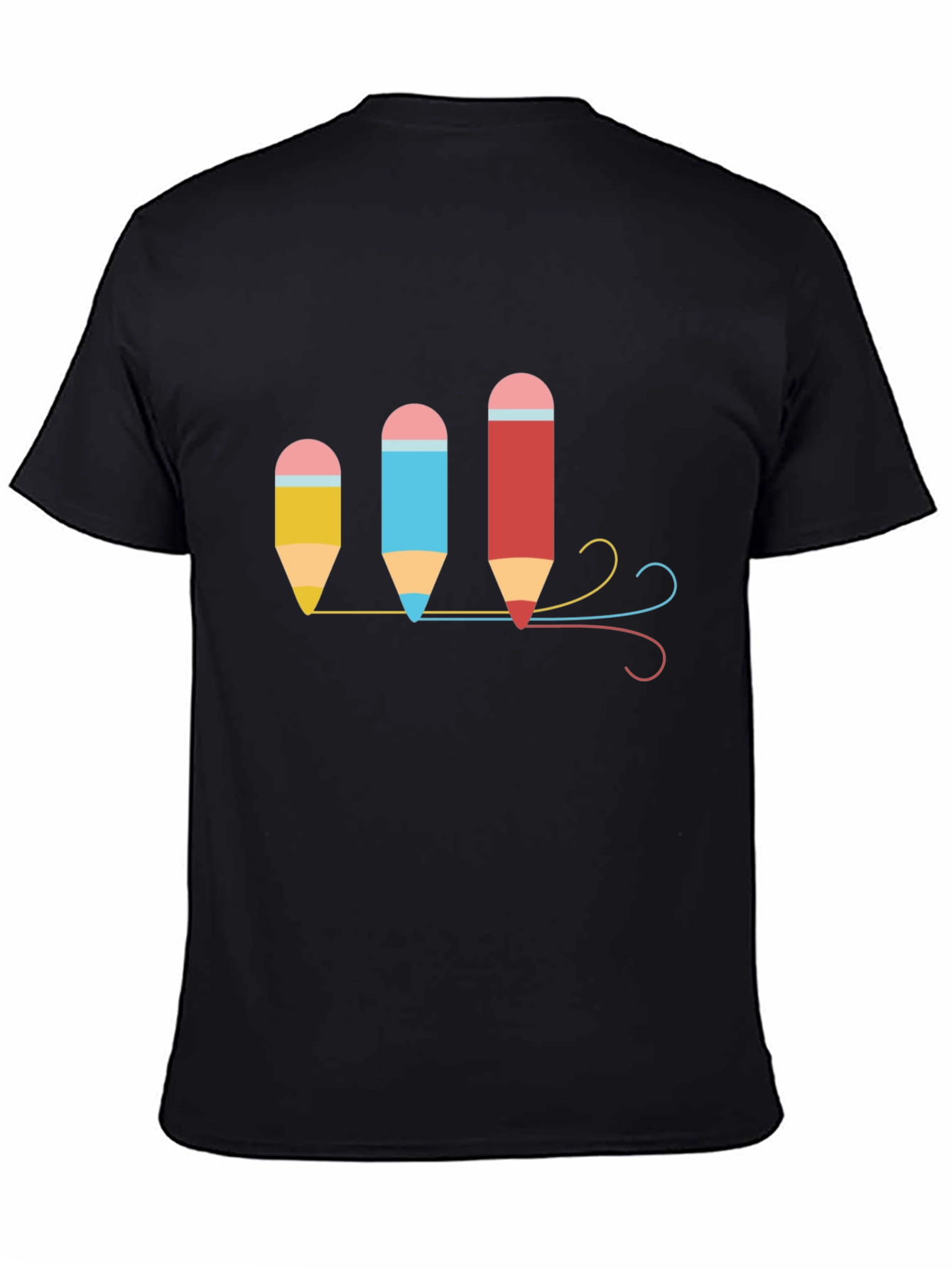 Colorful Pencils Graphic T-Shirt