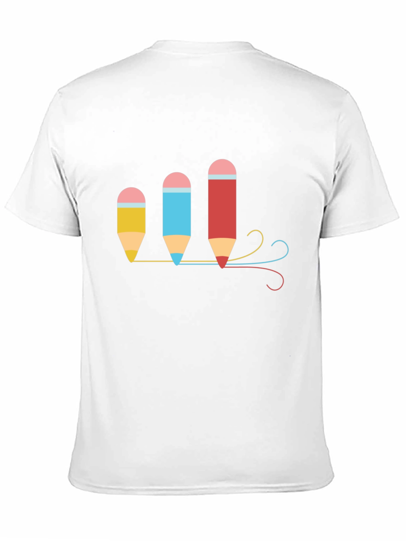 Colorful Pencils Graphic T-Shirt