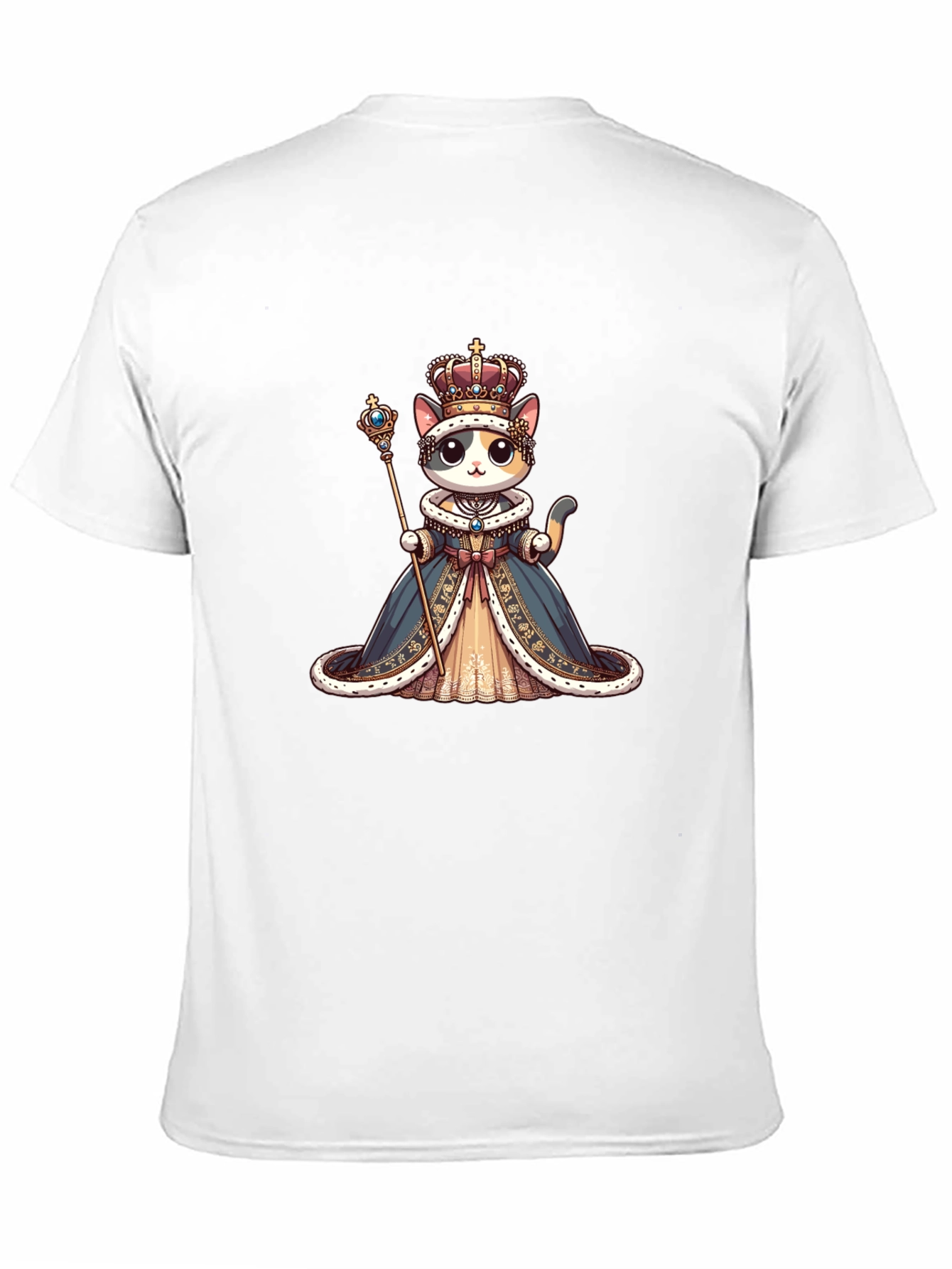 Cat Queen Graphic Tee - Royal Feline Style