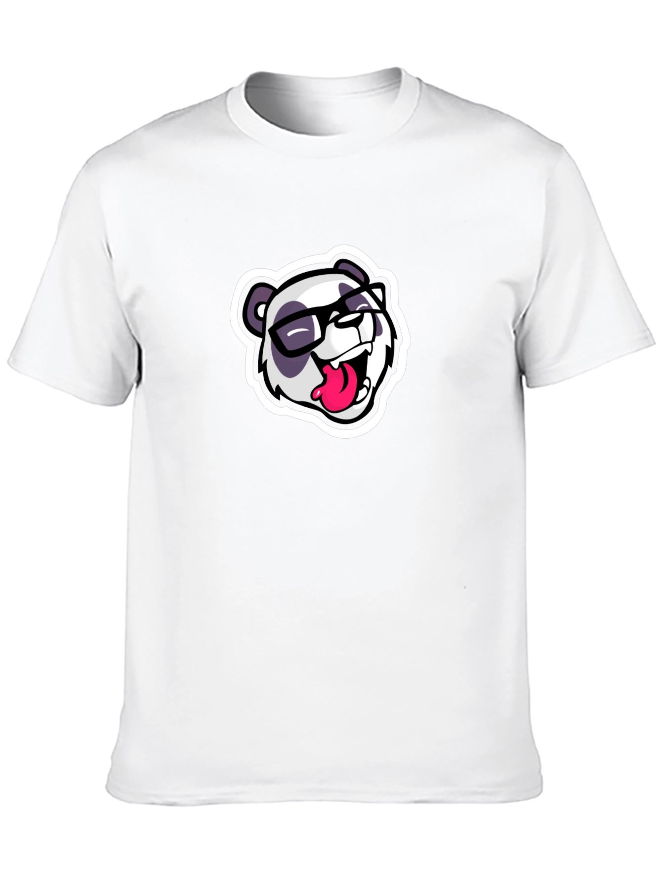 Cool Panda Graphic Tee - Black Casual T-Shirt
