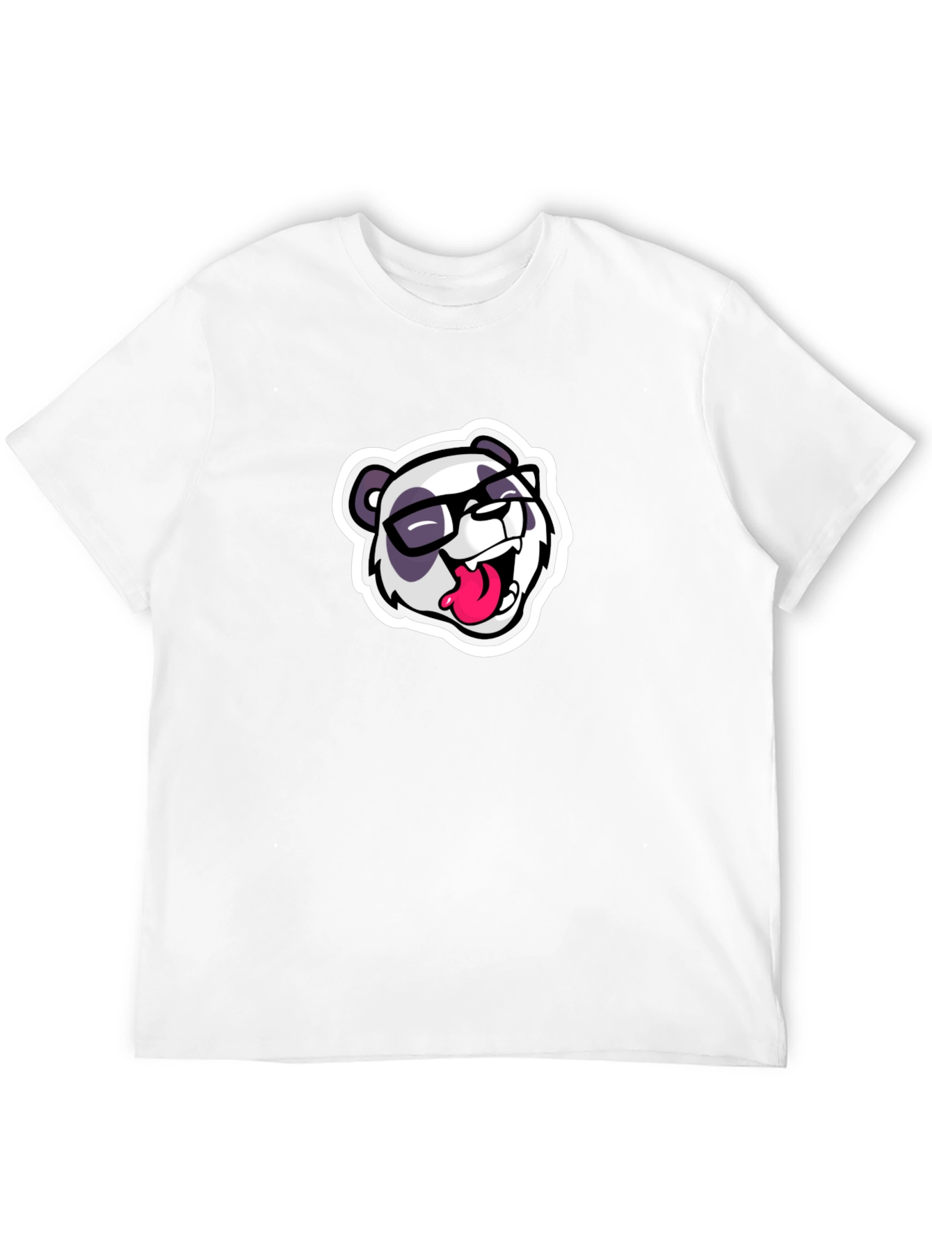 Cool Panda Graphic Tee - Black Casual T-Shirt
