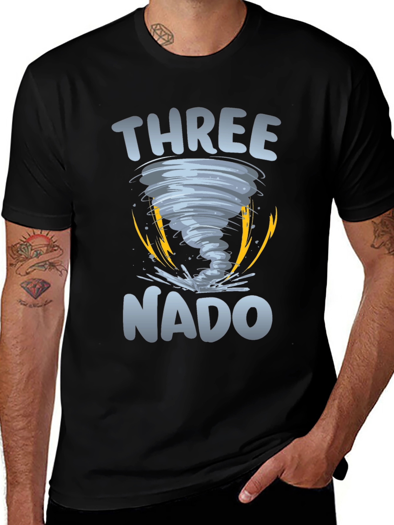 Three-nado Birthday T-Shirt - Weather Themed Party