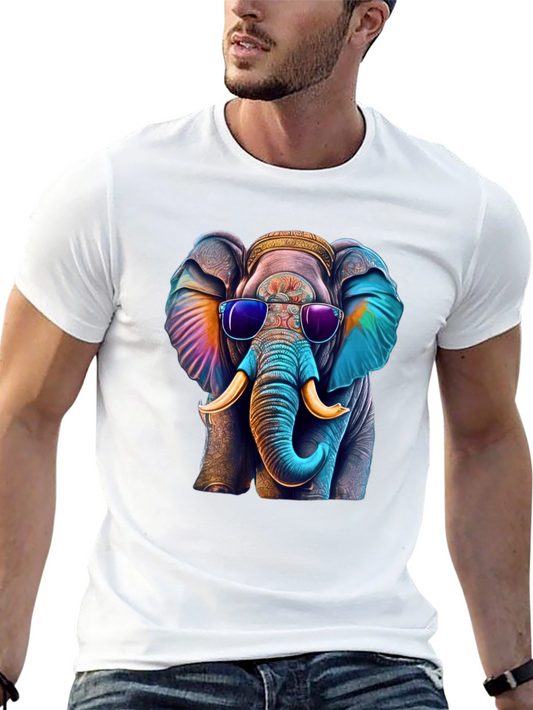 Cool Elephant Graphic Tee - Unique Design