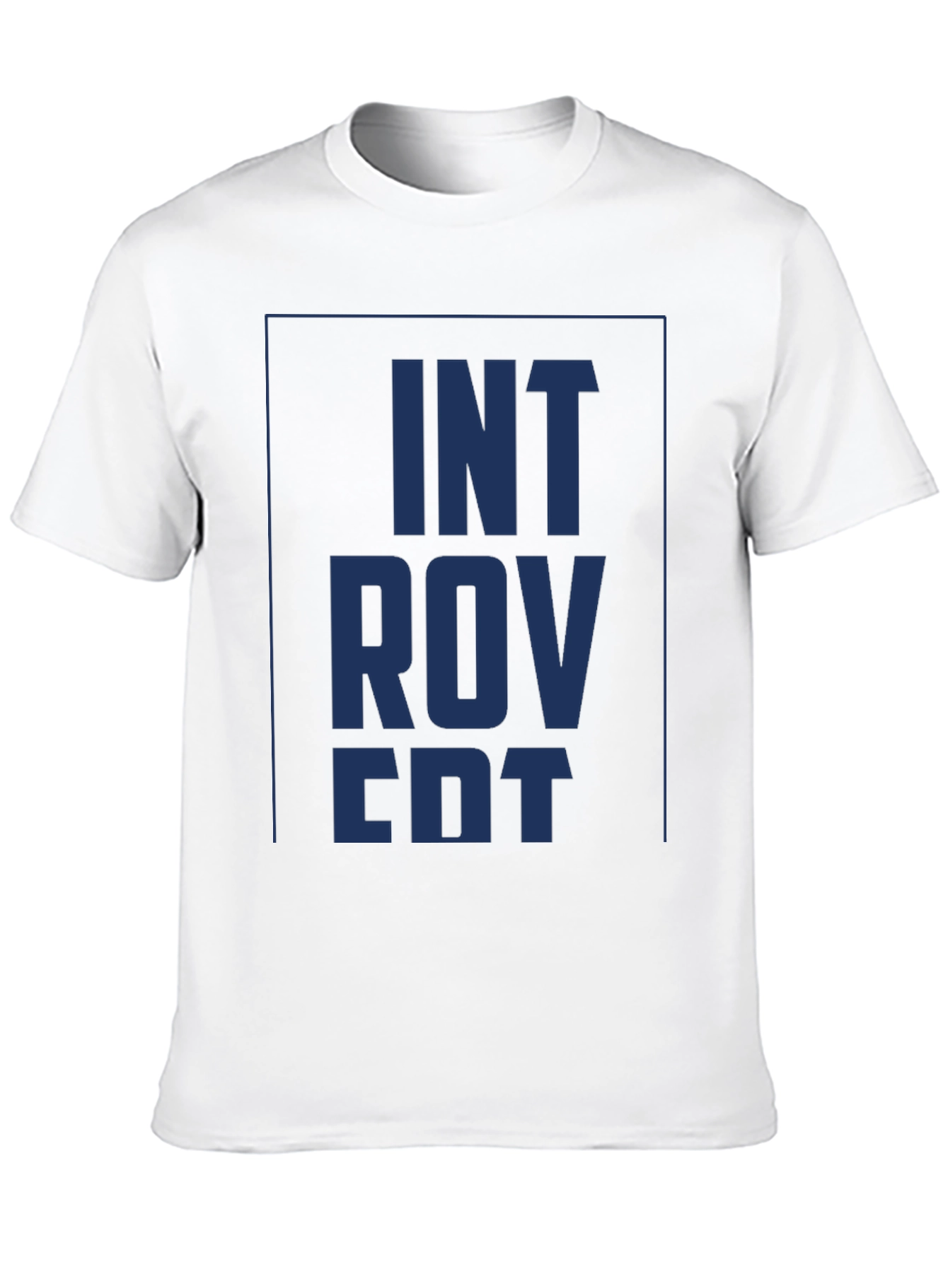 Introvert Graphic Tee - Soft Black Cotton Shirt