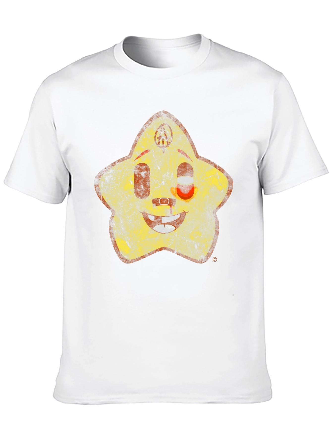 Retro Star Character Black T-Shirt
