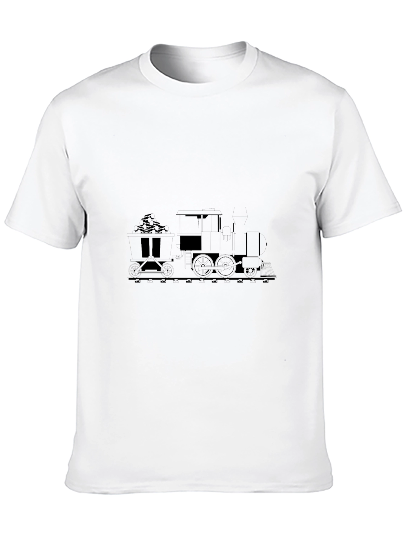 Steam Train Graphic T-Shirt - Black