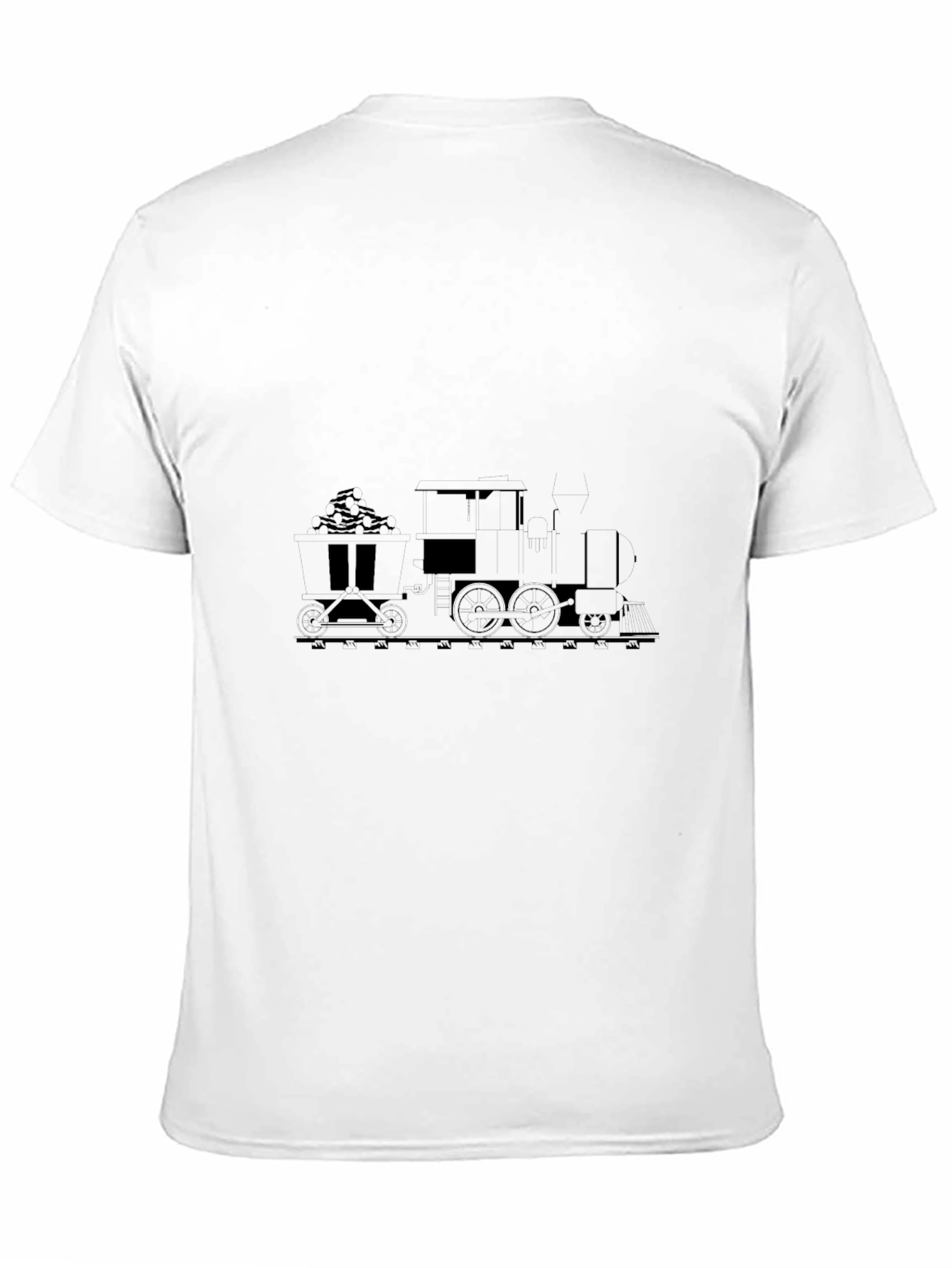 Steam Train Graphic T-Shirt - Black