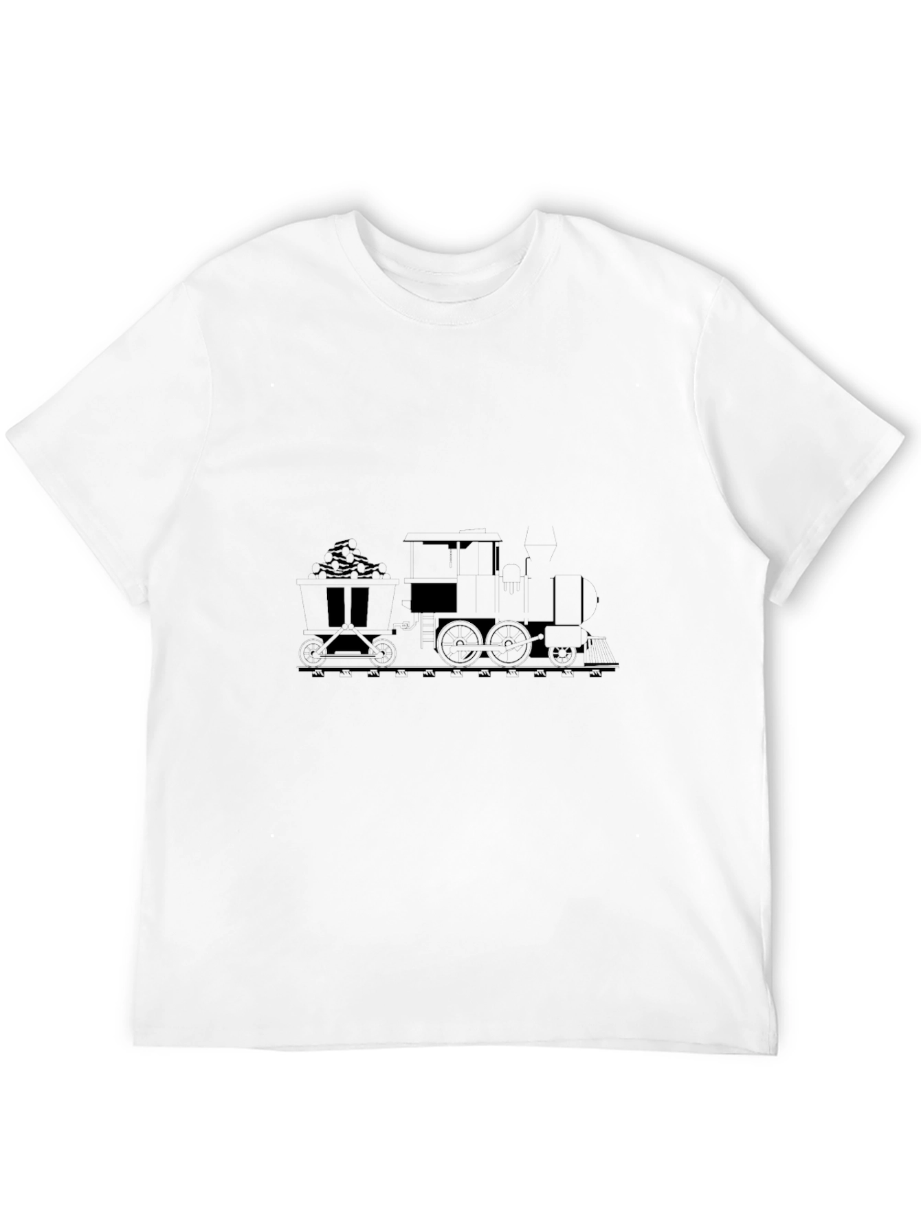 Steam Train Graphic T-Shirt - Black