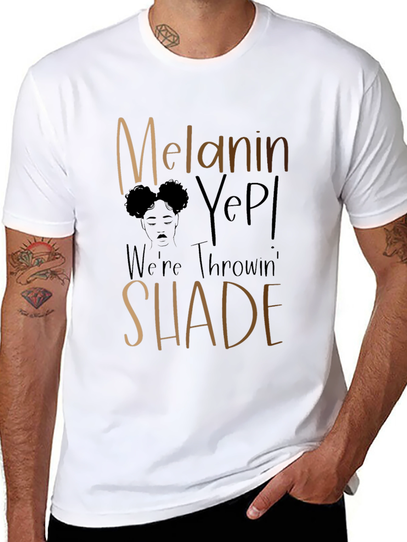 Melanin Yep! Throwin Shade Graphic Tee