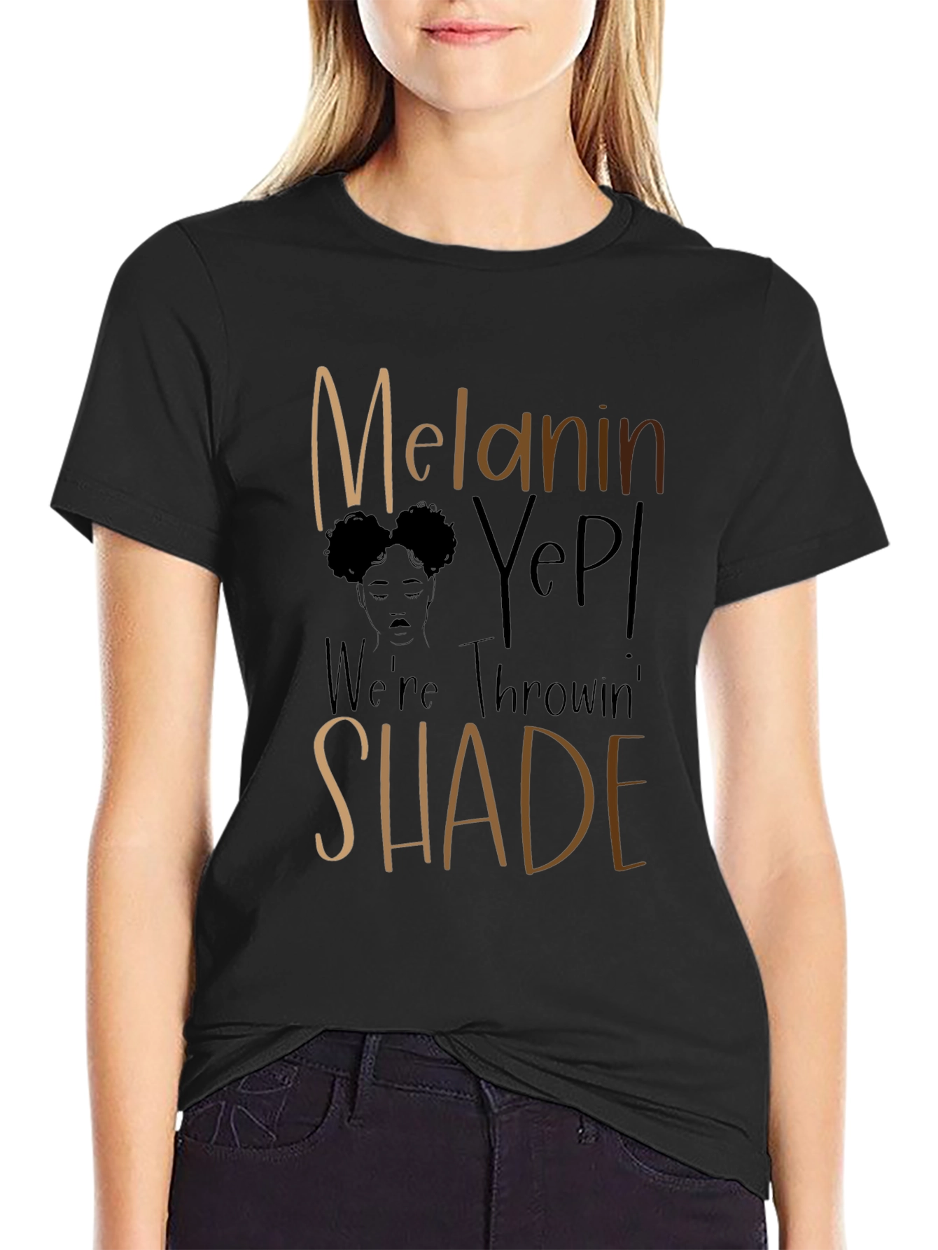 Melanin Yep! Throwin Shade Graphic Tee