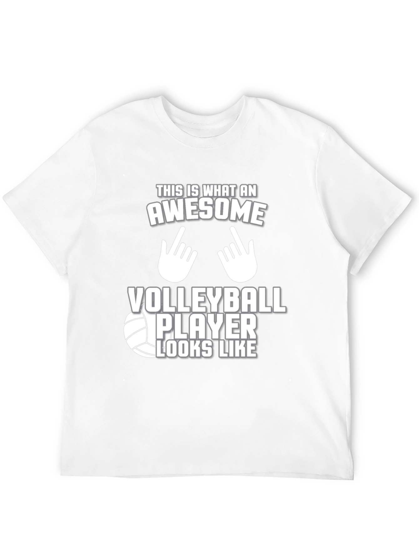 Awesome Volleyball Player Graphic T-Shirt