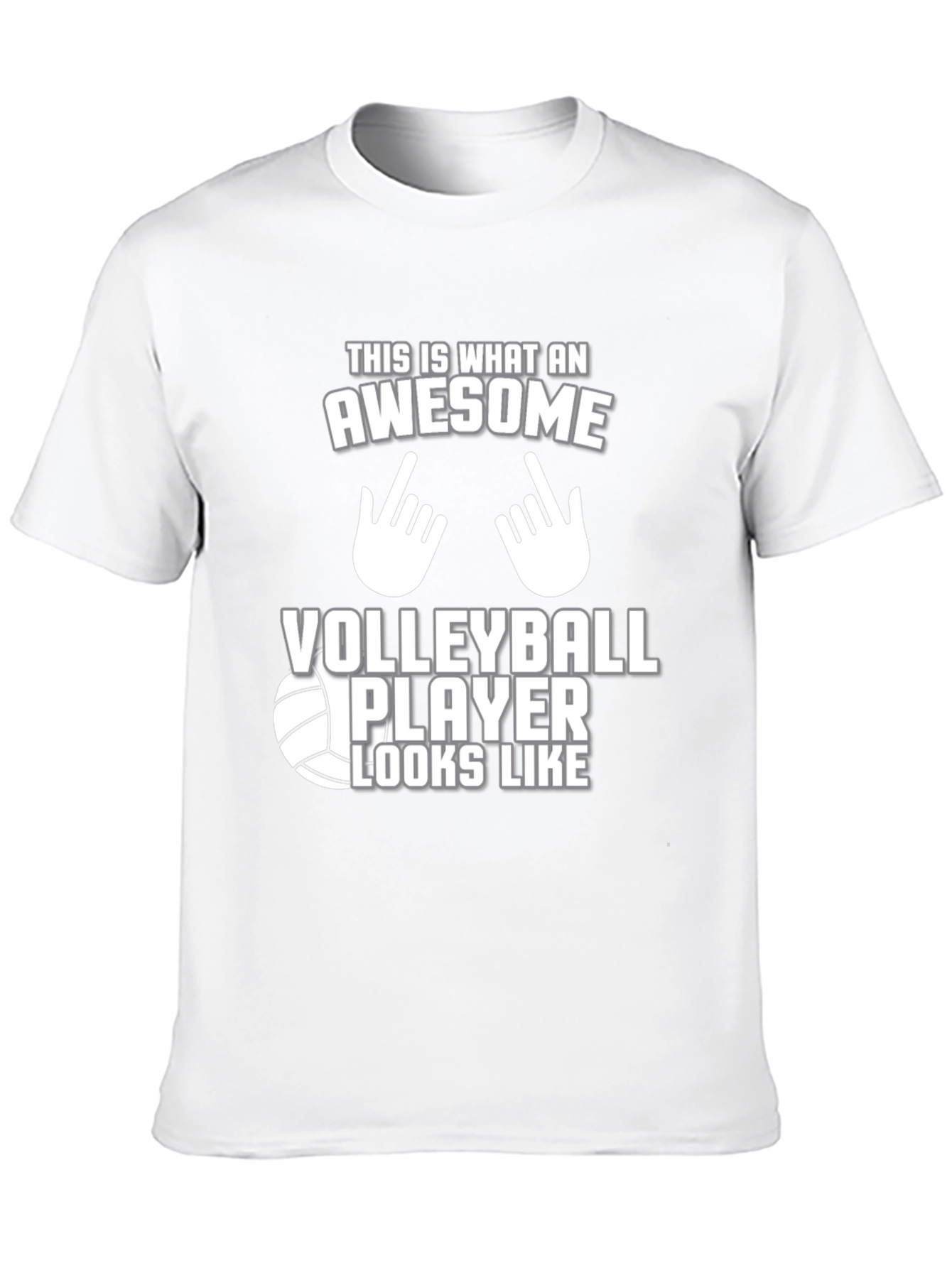 Awesome Volleyball Player Graphic T-Shirt