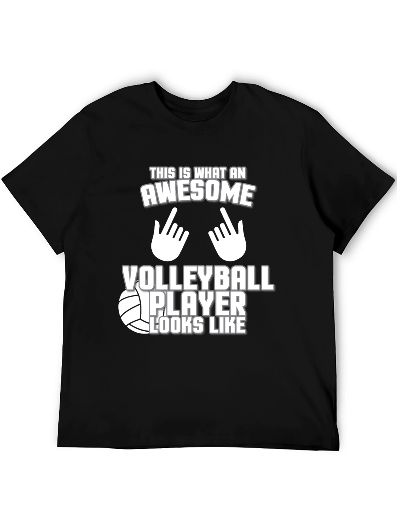 Awesome Volleyball Player Graphic T-Shirt