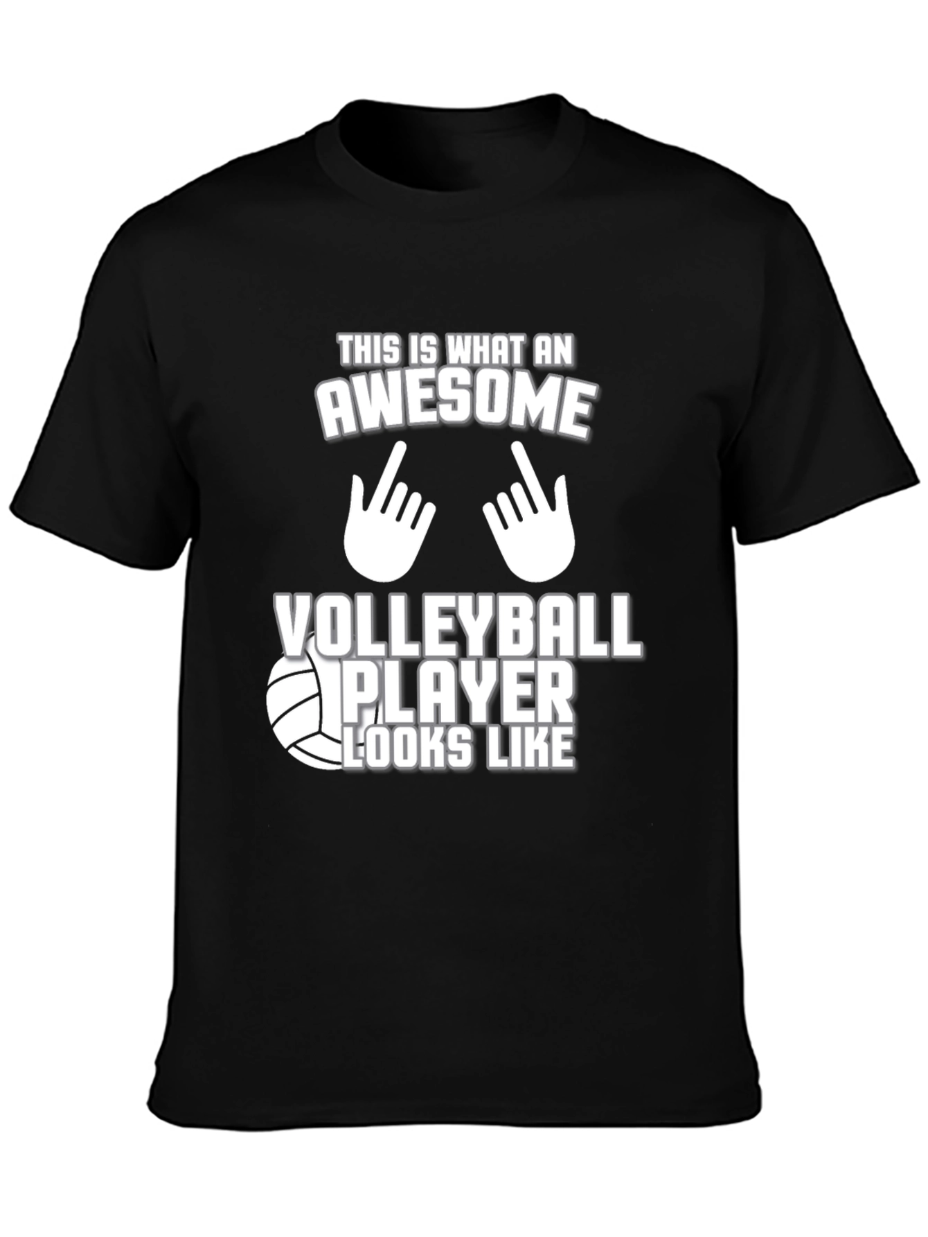 Awesome Volleyball Player Graphic T-Shirt