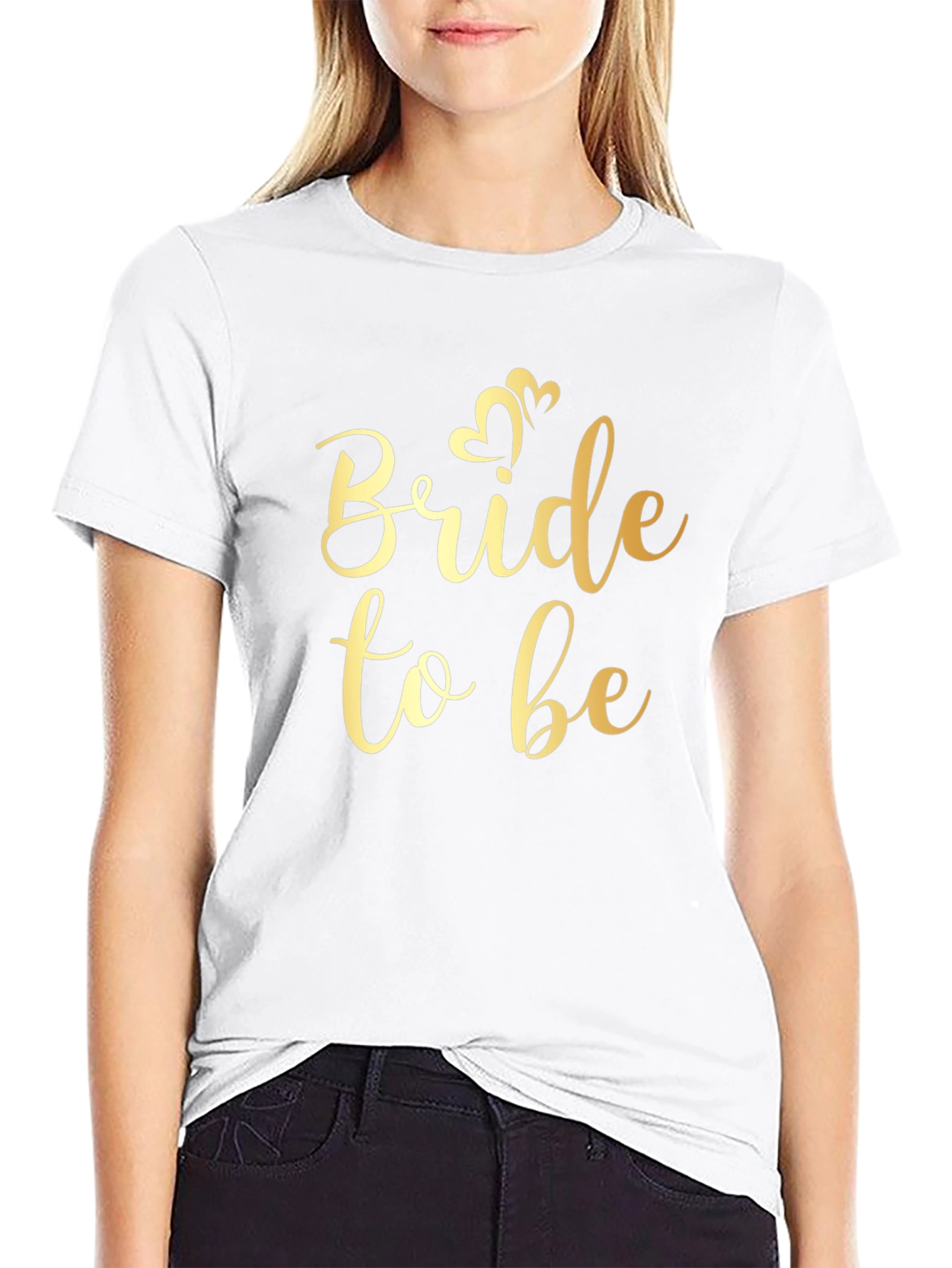 Bride to Be Gold Graphic Tee
