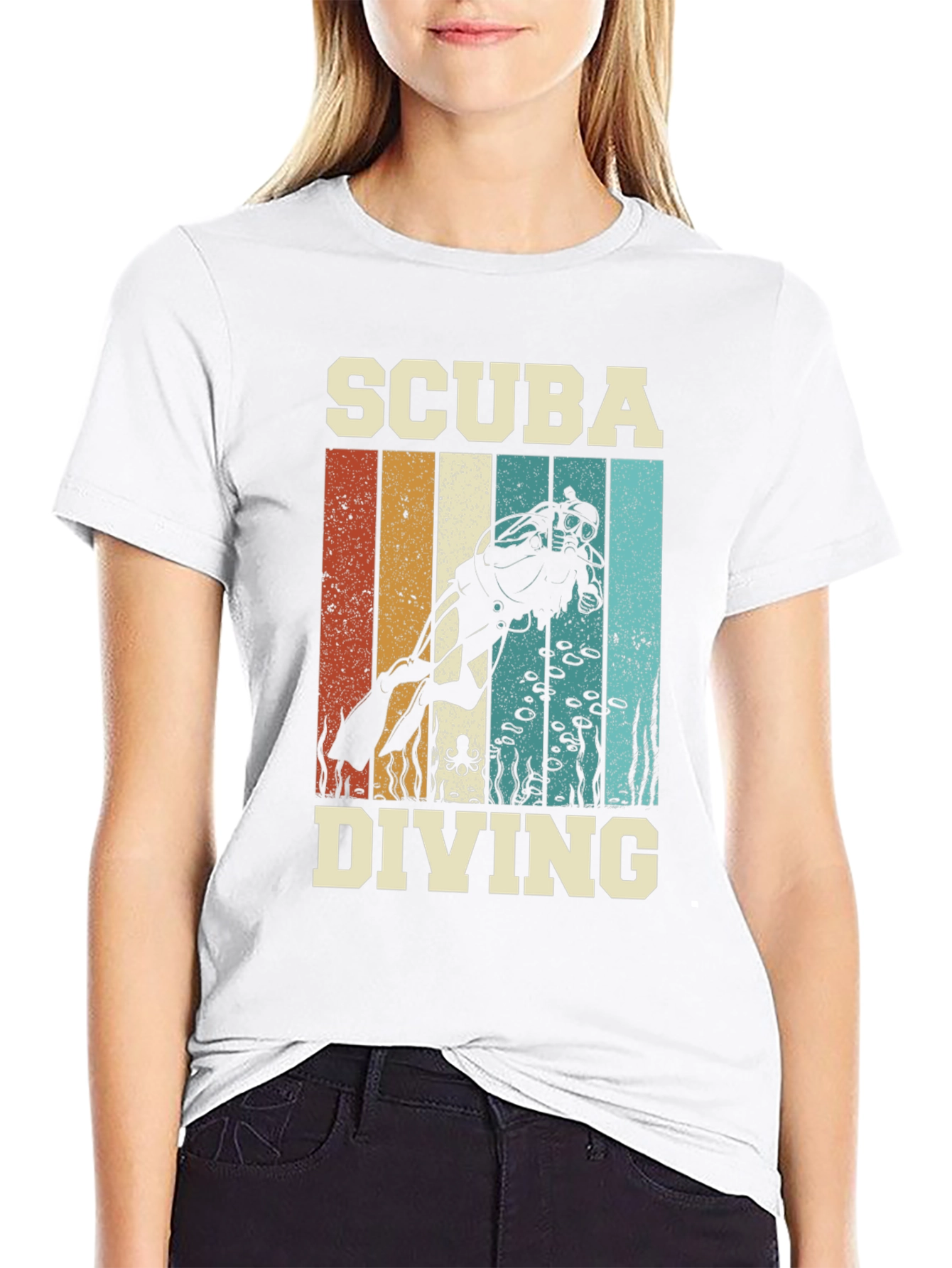 Scuba Diving Retro Graphic Tee