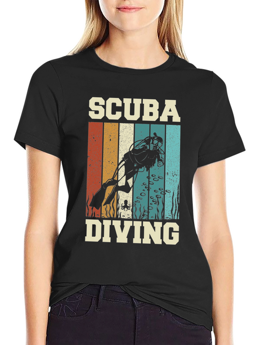 Scuba Diving Retro Graphic Tee