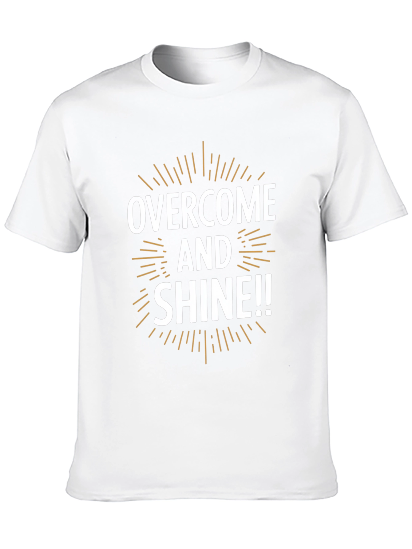 Overcome and Shine T-Shirt - Motivational Design