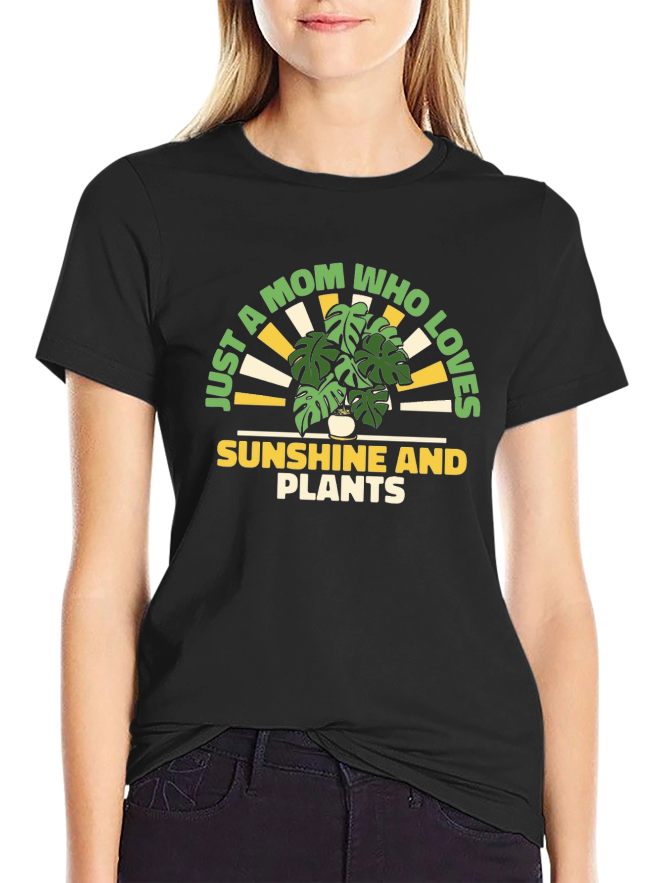 Just a Mom Who Loves Sunshine and Plants T-Shirt