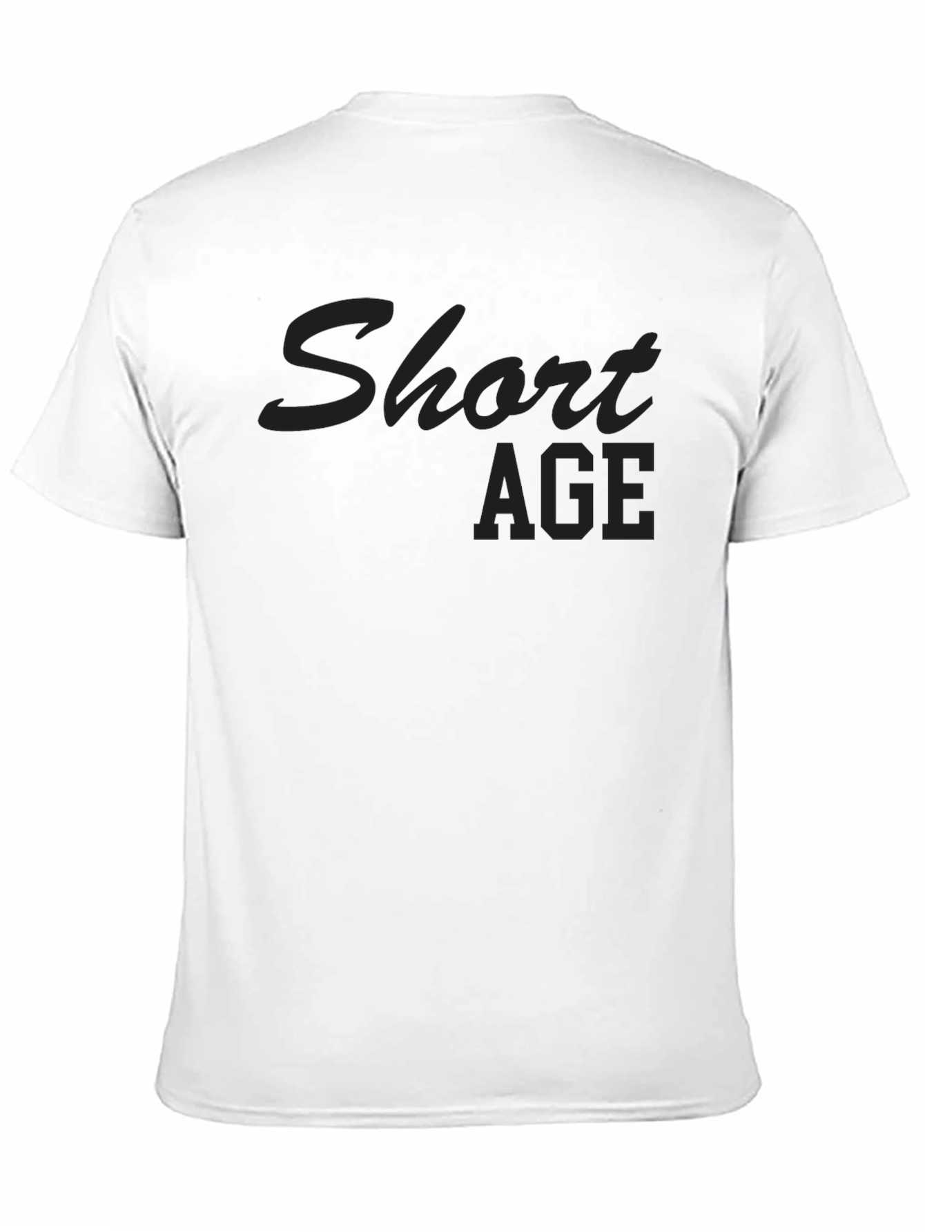 Short Age Black T-Shirt