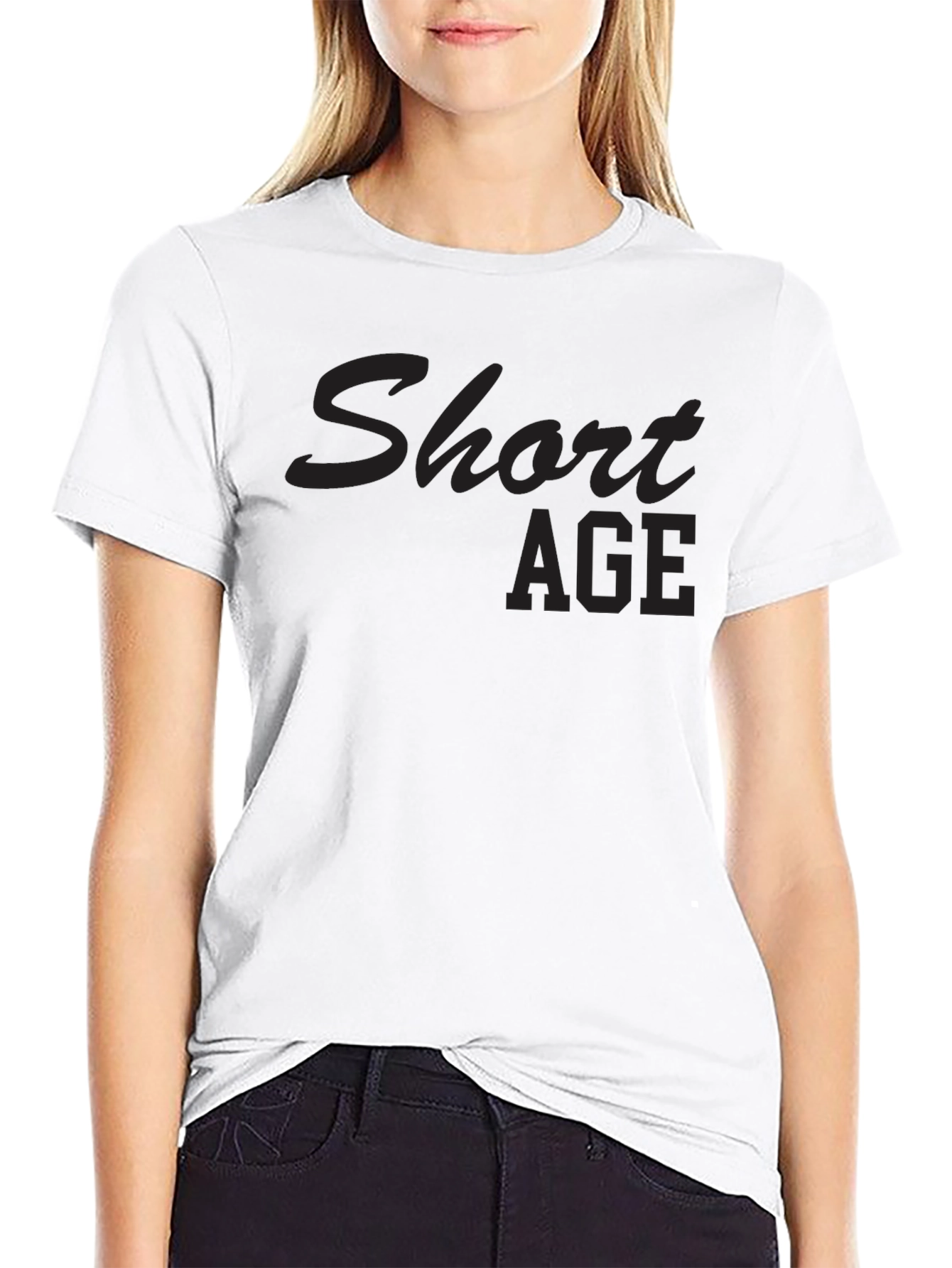 Short Age Black T-Shirt